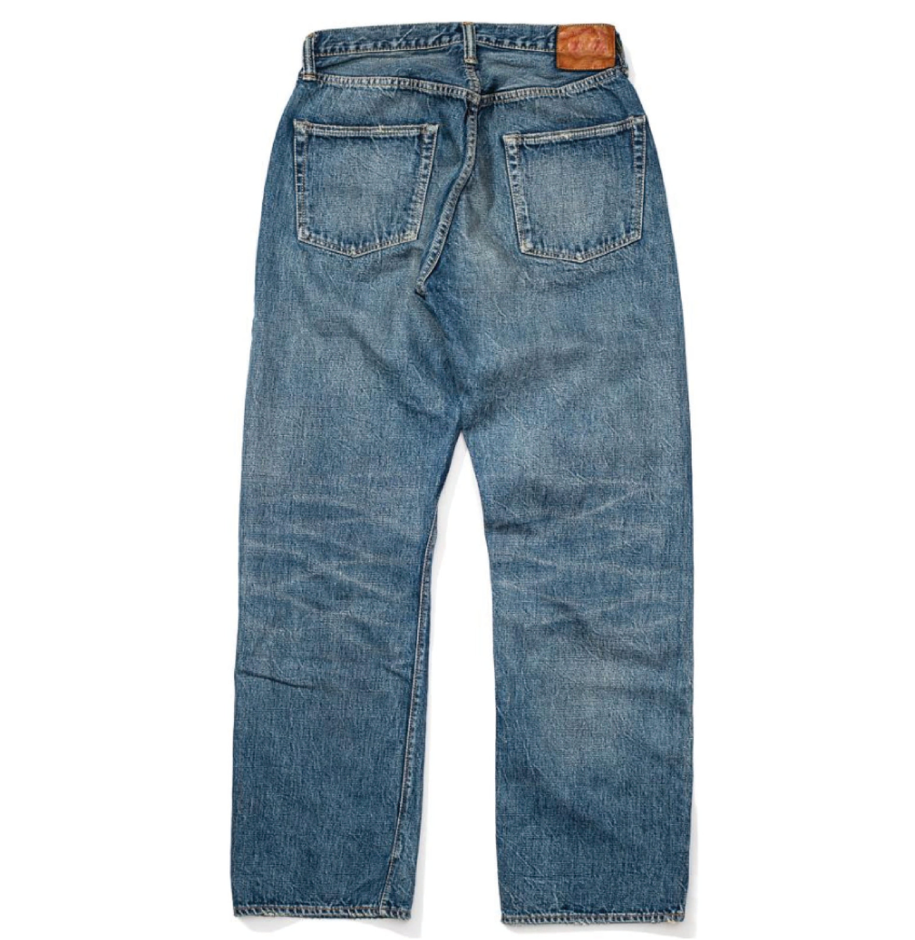 0105 13.7oz Wide Straight Jean - 'Dartford' Wash
