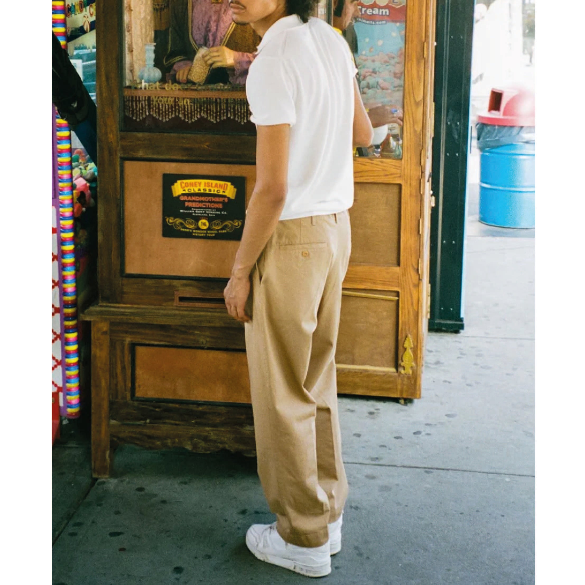 1920's Cotton Twill Worker Chino - Khaki