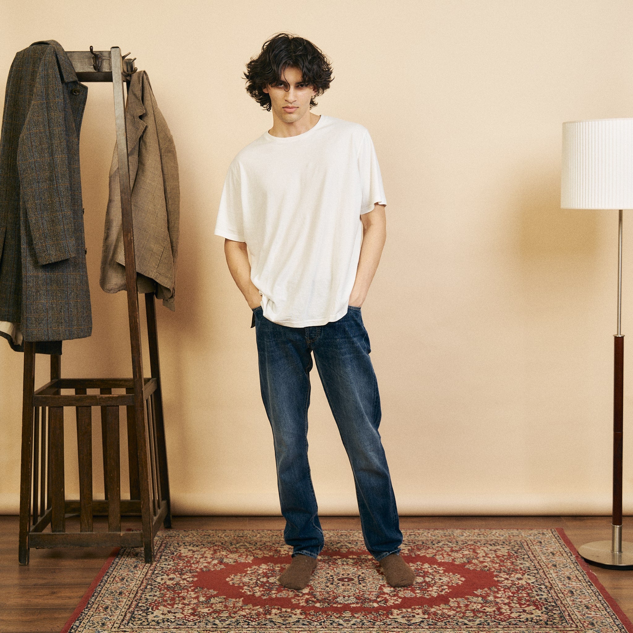 Burrows & Hare Organic Egyptian Cotton T-Shirt - Off White