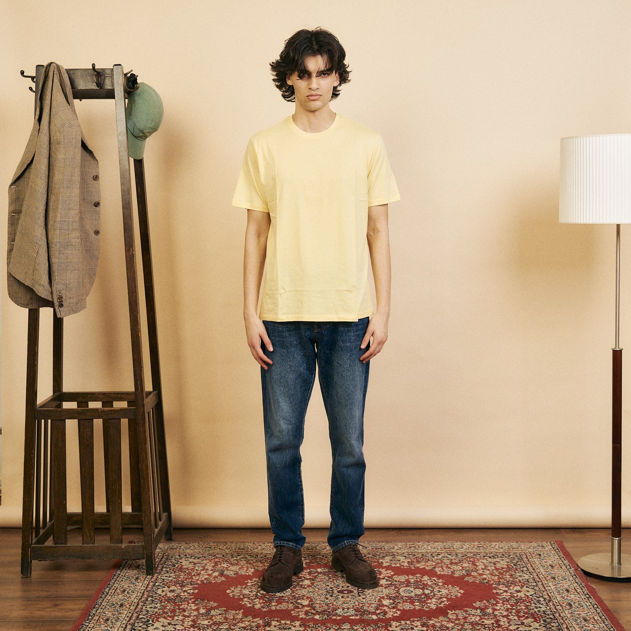 Burrows & Hare Organic Egyptian Cotton T-Shirt - Yellow