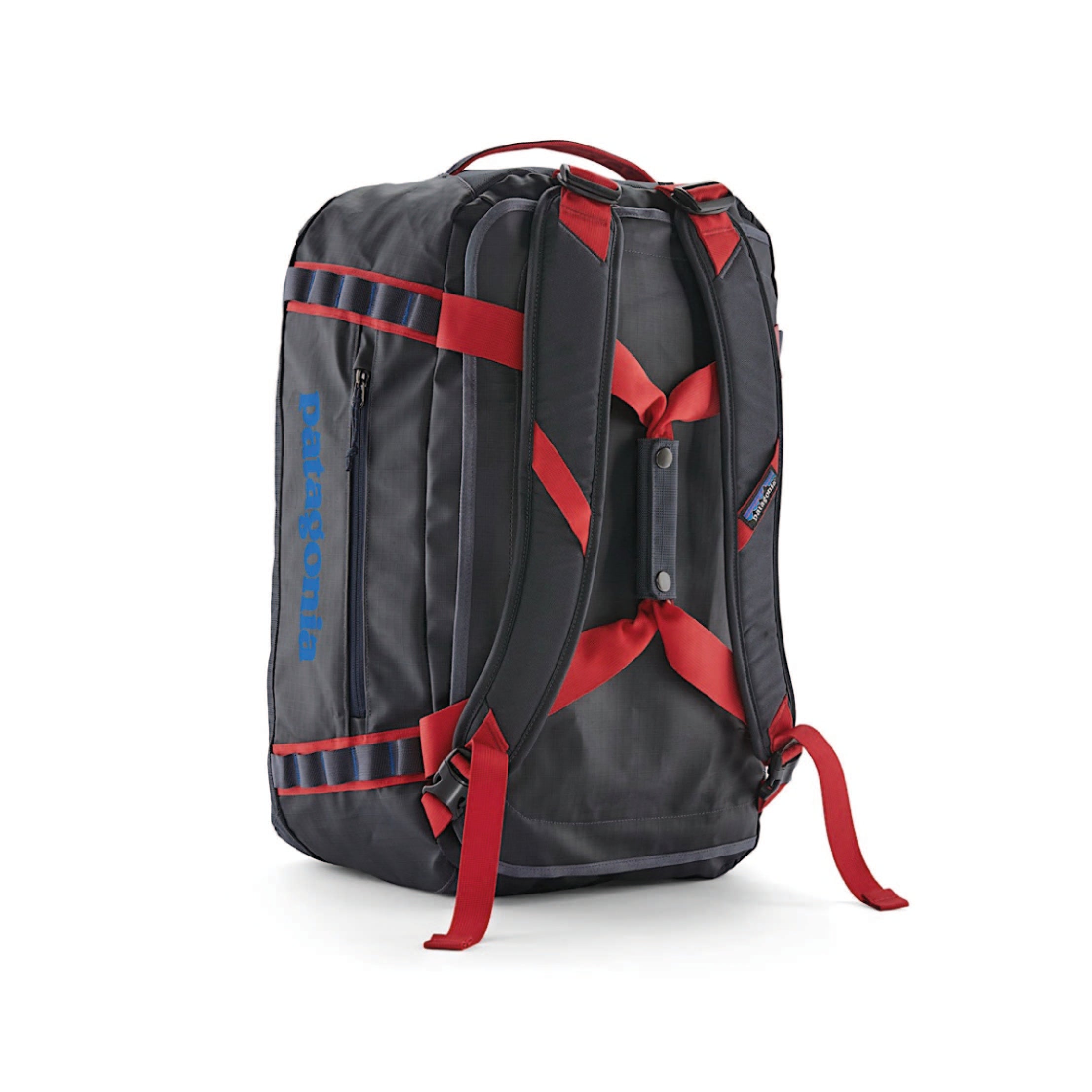 Black Hole Duffel 40L - Smoulder Blue w/Amanita Red