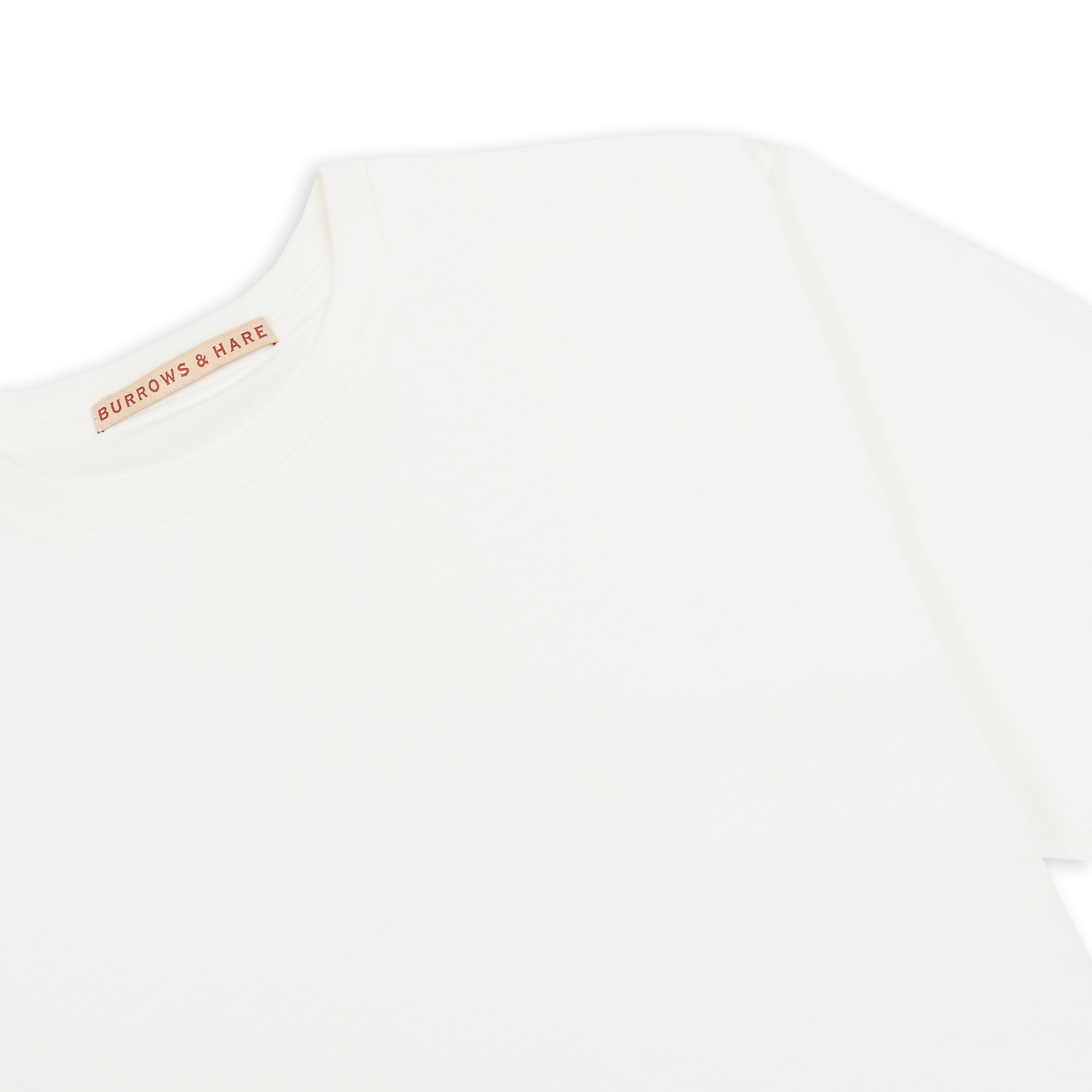 Burrows & Hare Organic Egyptian Cotton T-Shirt - Off White