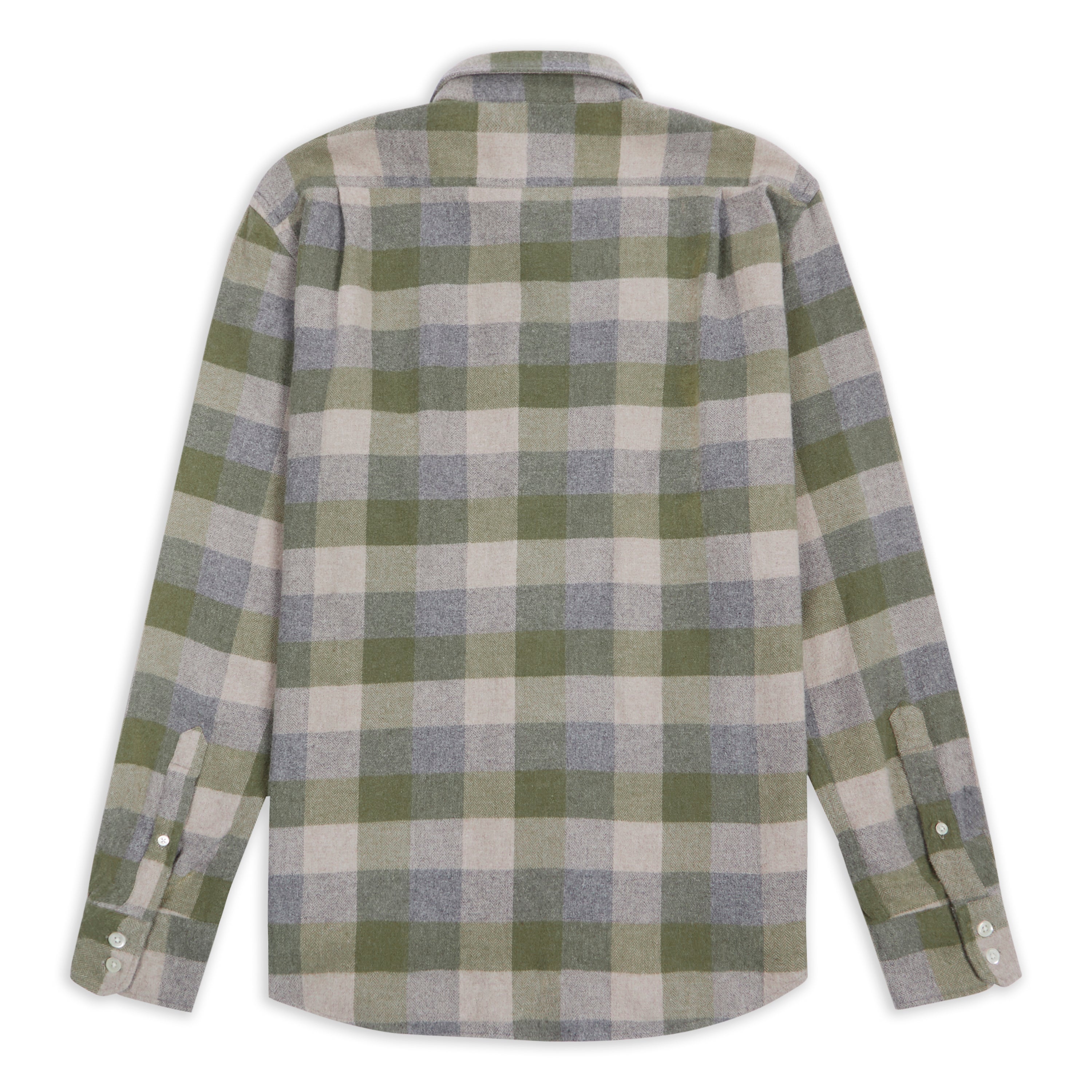 Paul Cotton Shirt - Green & Grey