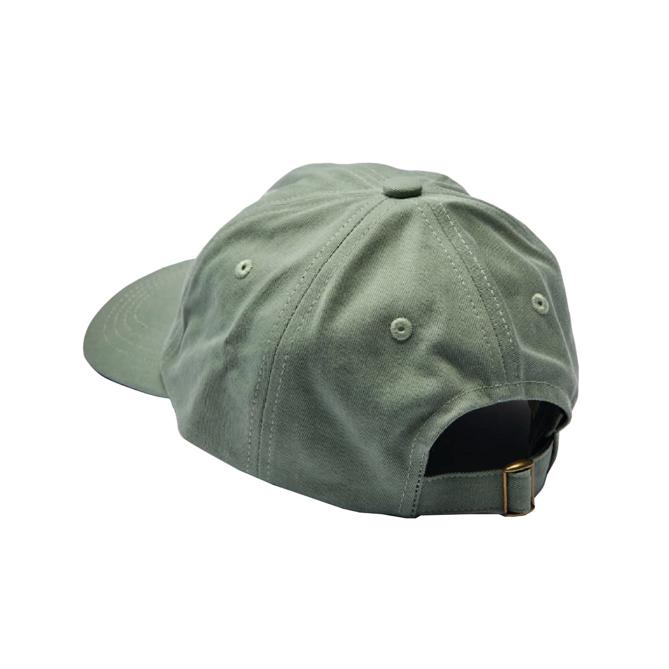 Swan Logo Cotton Twill Cap - Light Army/Nut