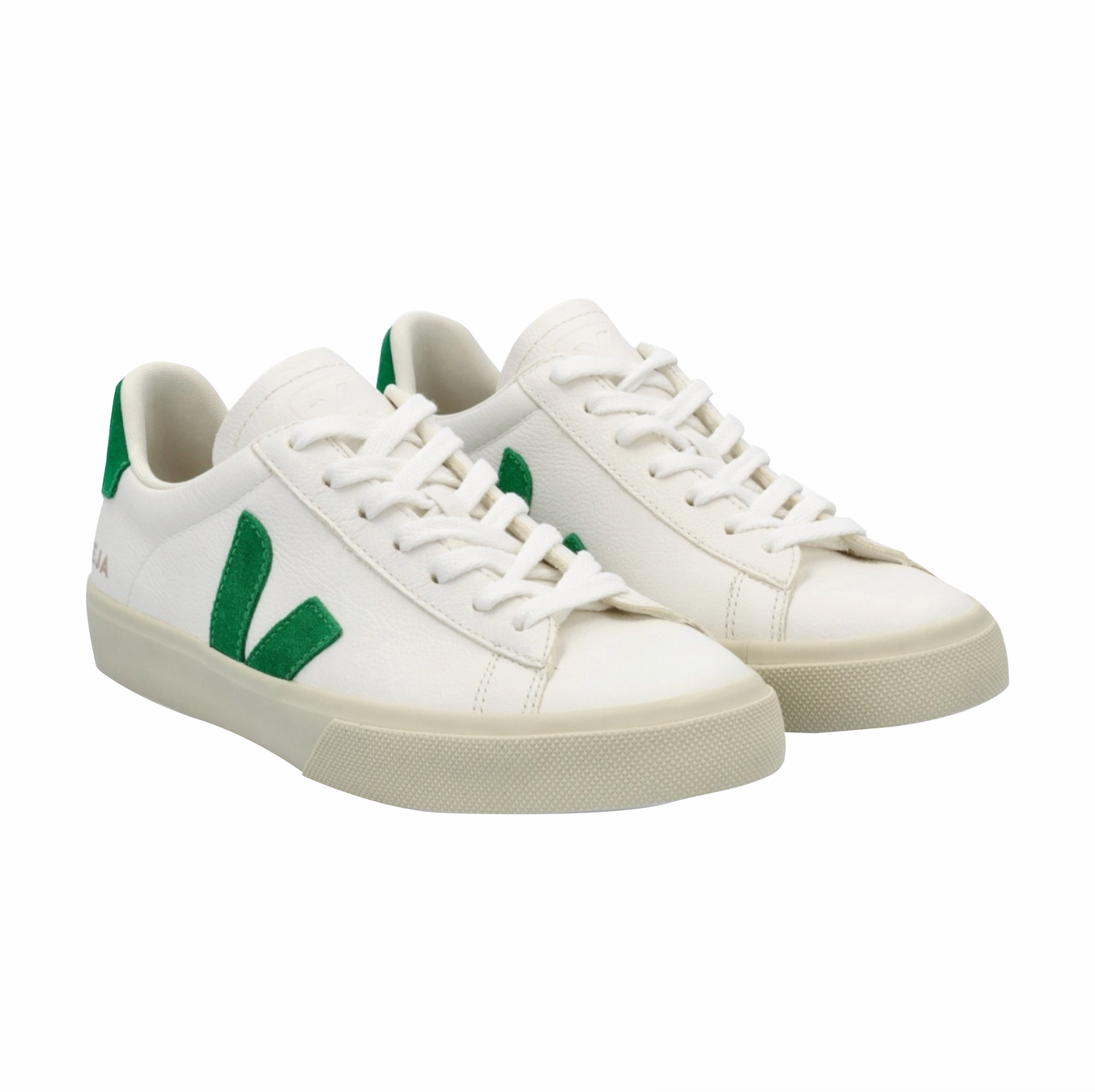 Campo Chromefree Leather Trainer - Extra white Emeraude