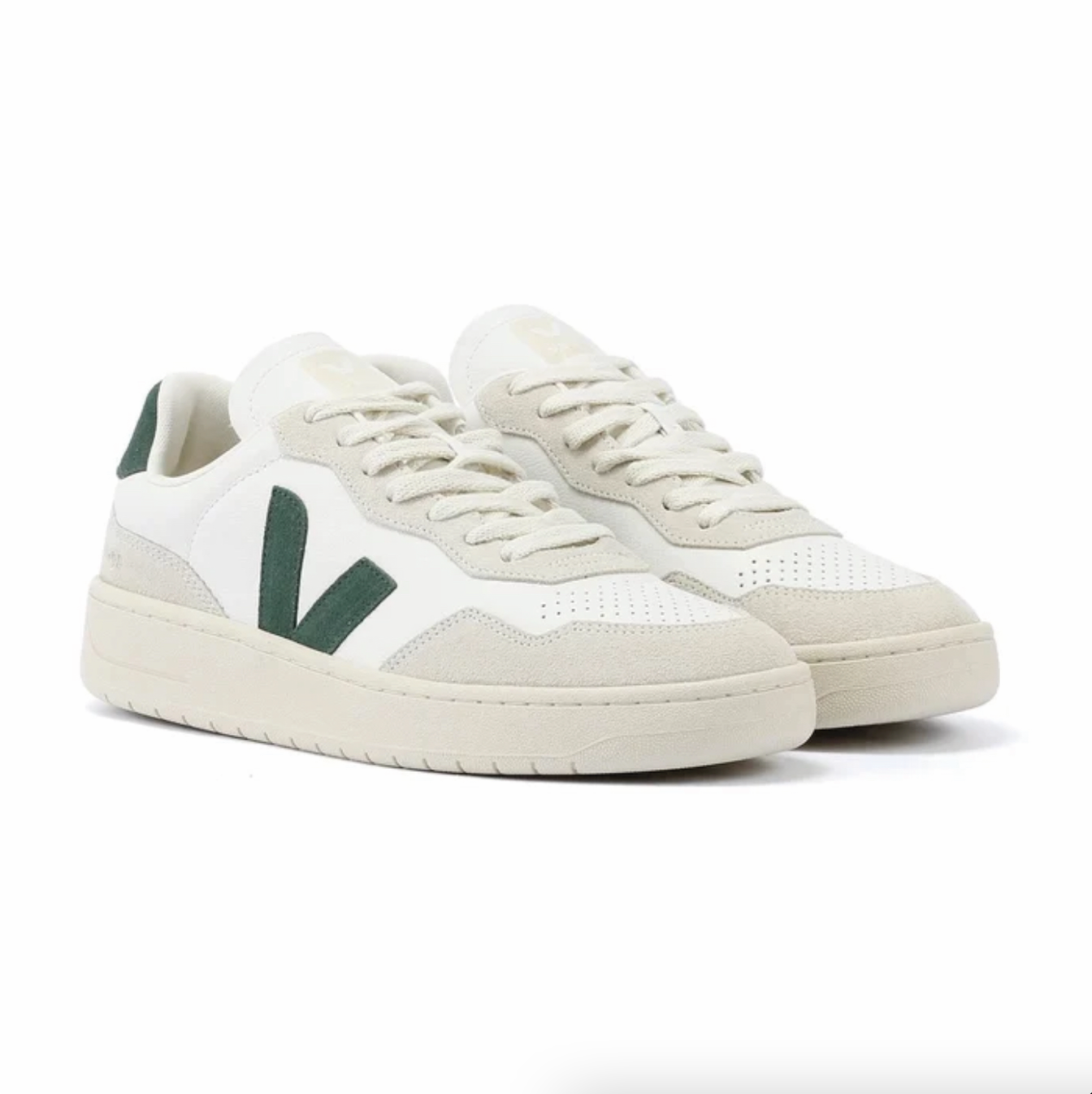 V-90 Leather Trainer - White Cyprus