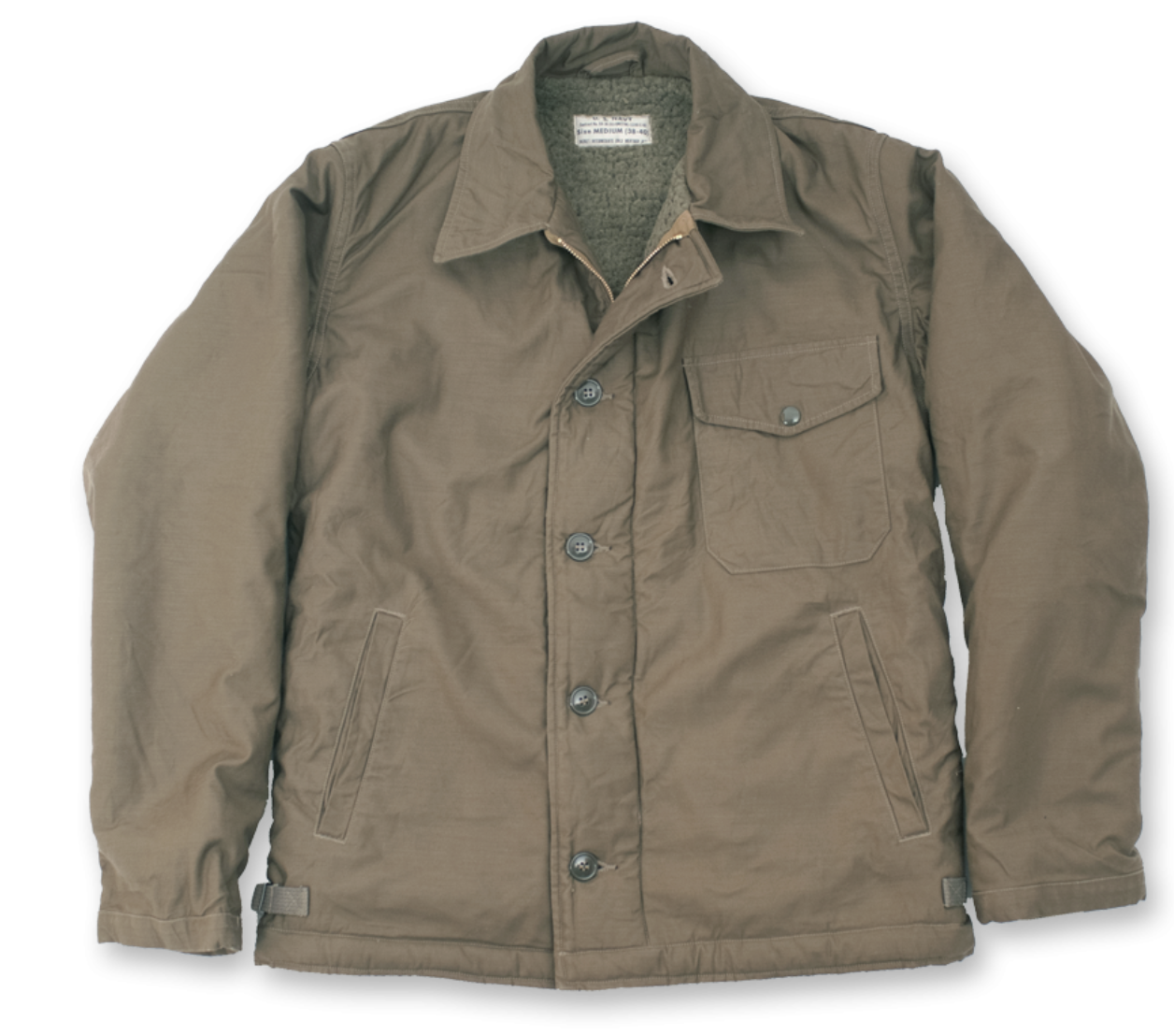 A-2 Deck Jacket "U.S. Navy" - Olive Drab