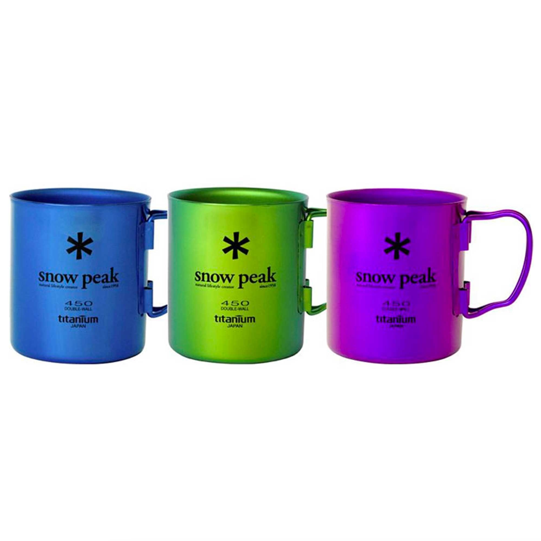 Titanium Double Wall 450 Coloured Mug - Green