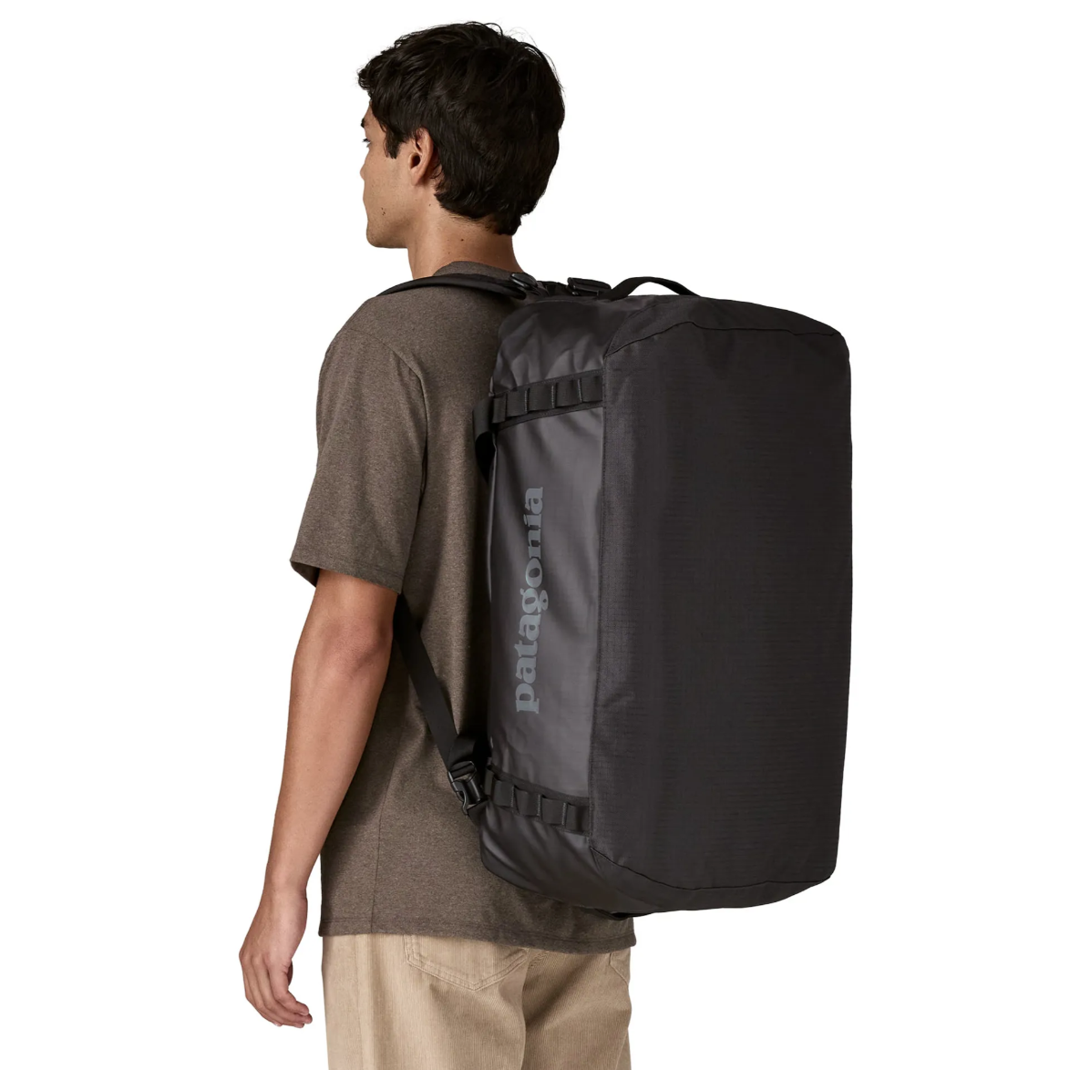 Patagonia Black Hole Duffel 55L with ample space and stylish design.