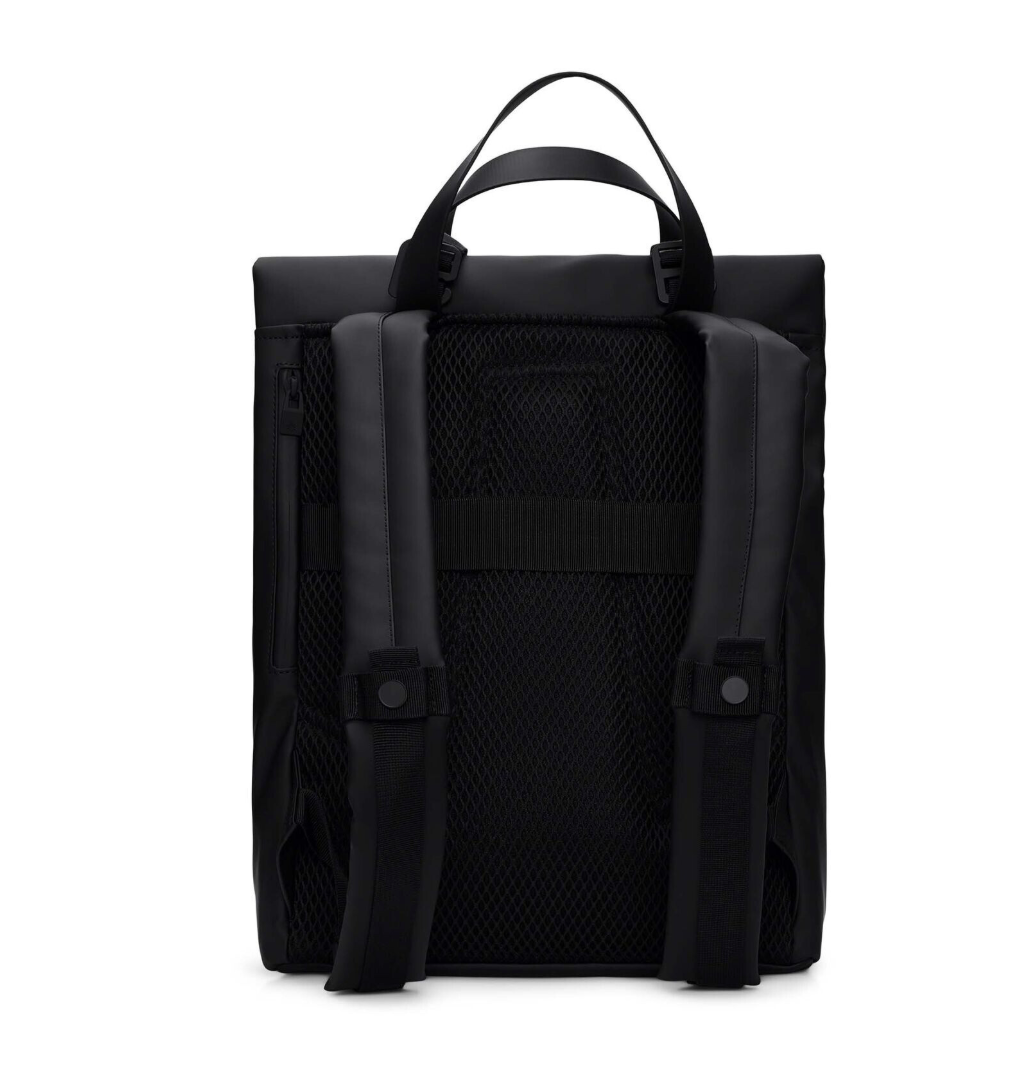 Rains 2 Way Tote Backpack - Black | Burrows & Hare
