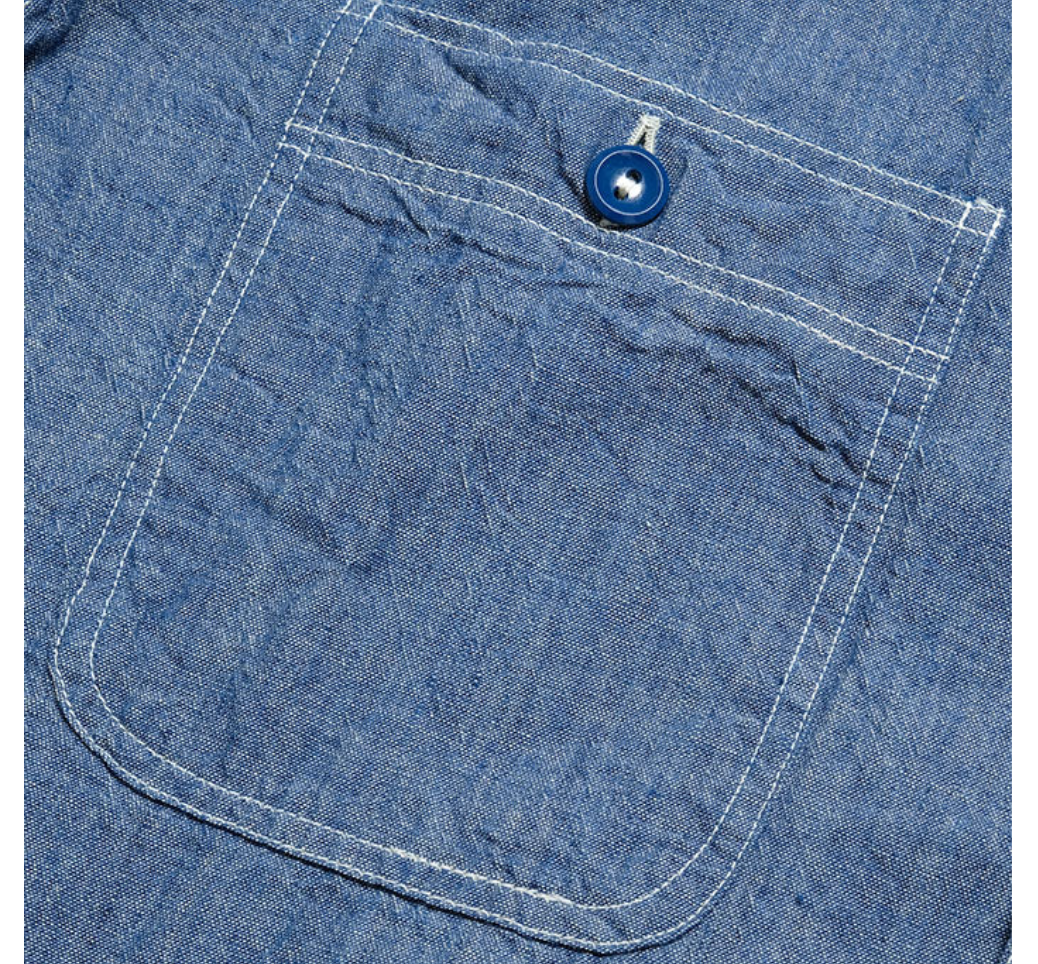 Chambray Shirt Long Sleeve - Blue