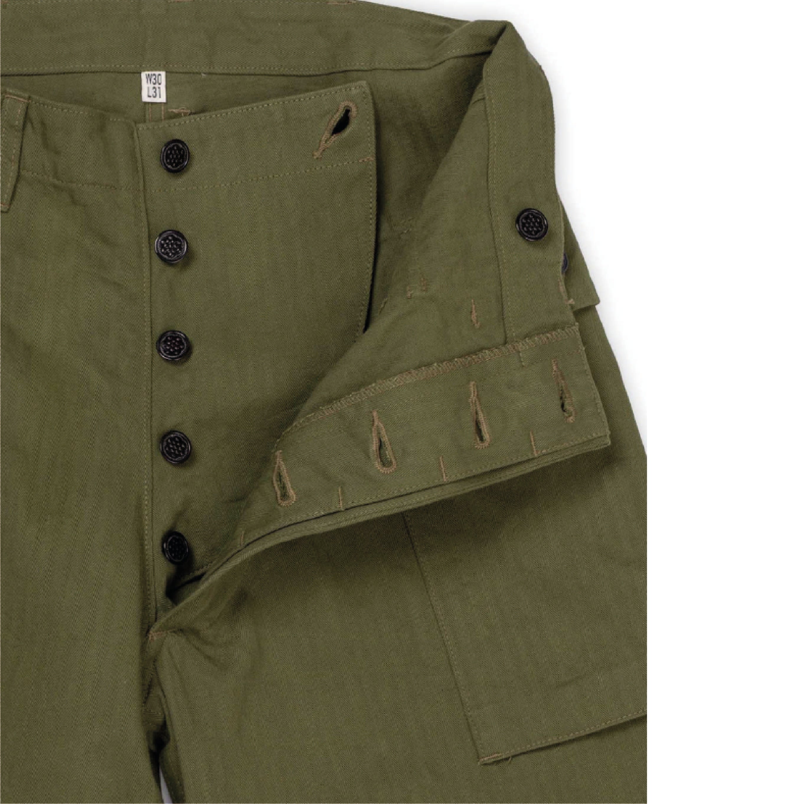 Trousers Herringbone Twill Special - Olive