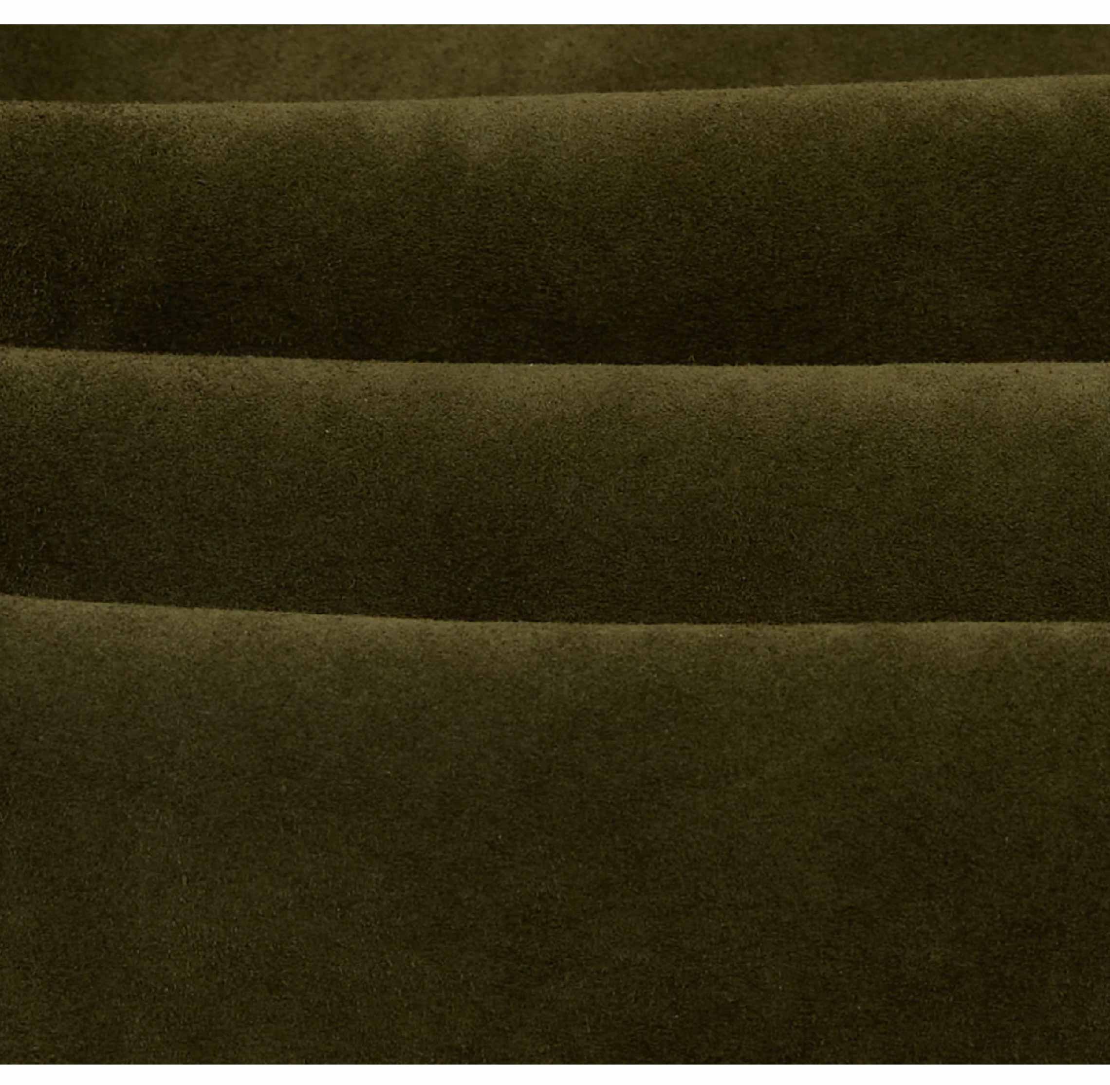 Green Heavyweight Suede A-2 Bomber Jacket