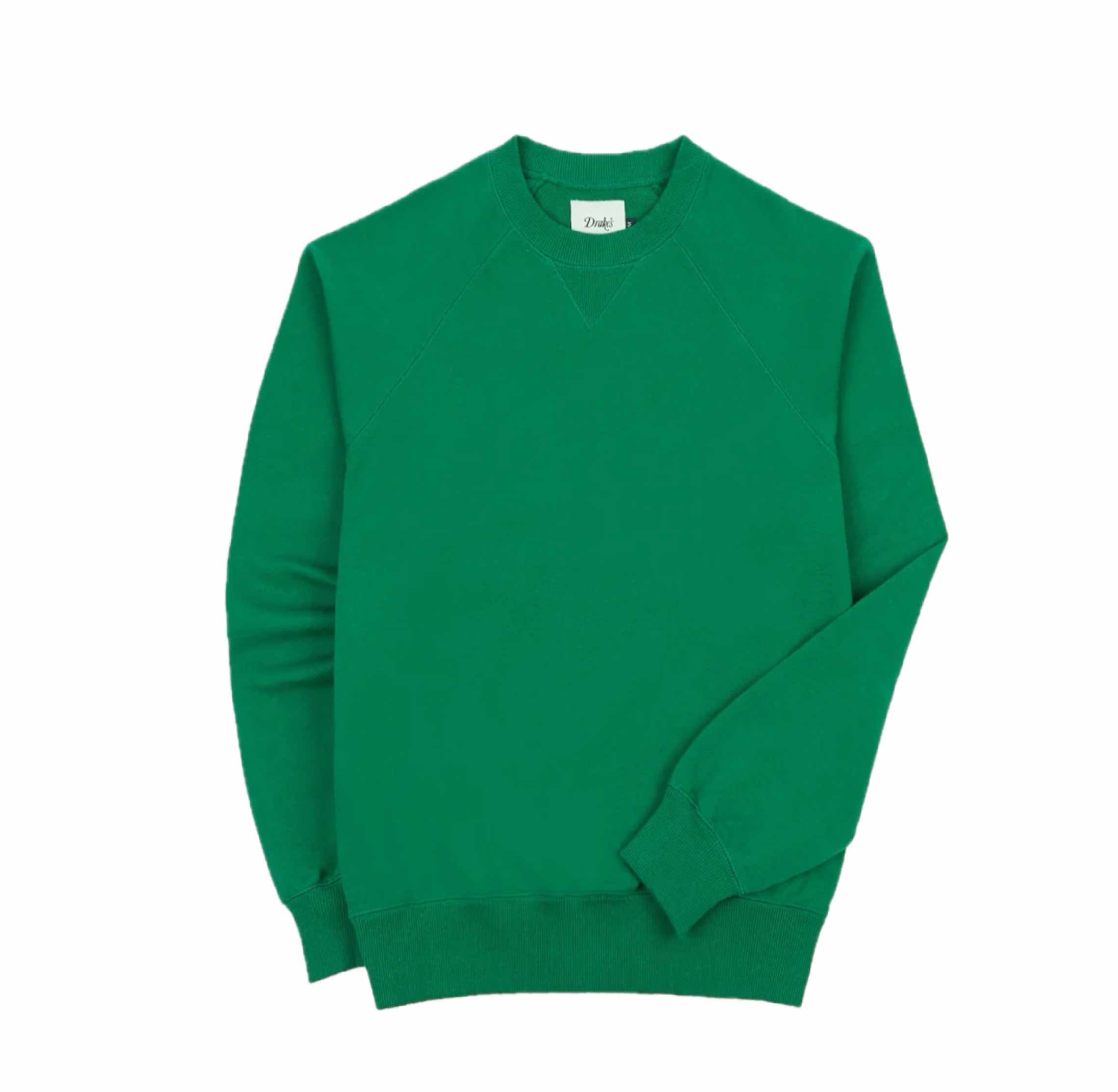 Green Cotton Cashmere Sweatshirt