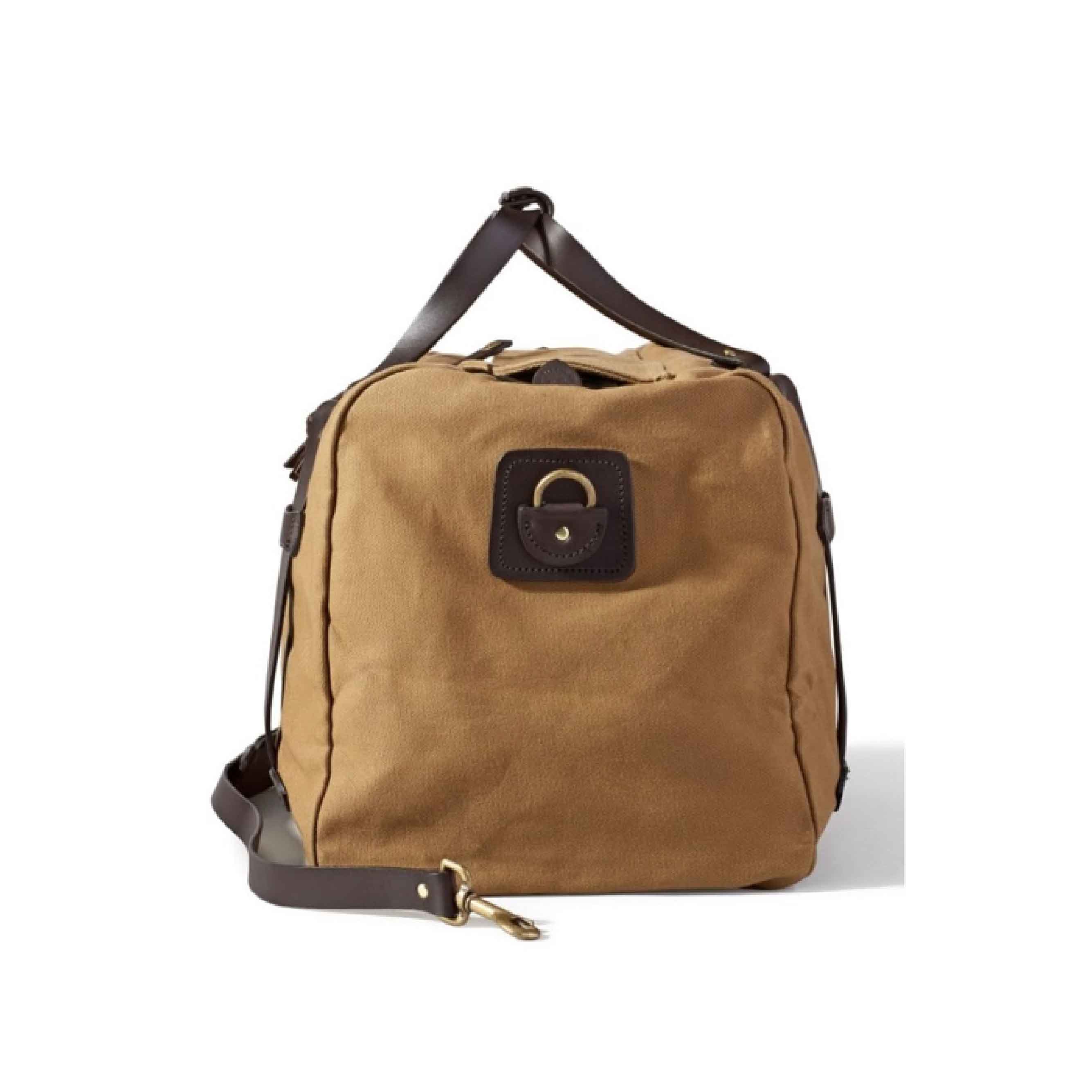 Tin Cloth Medium Duffle Bag - Dark Tan