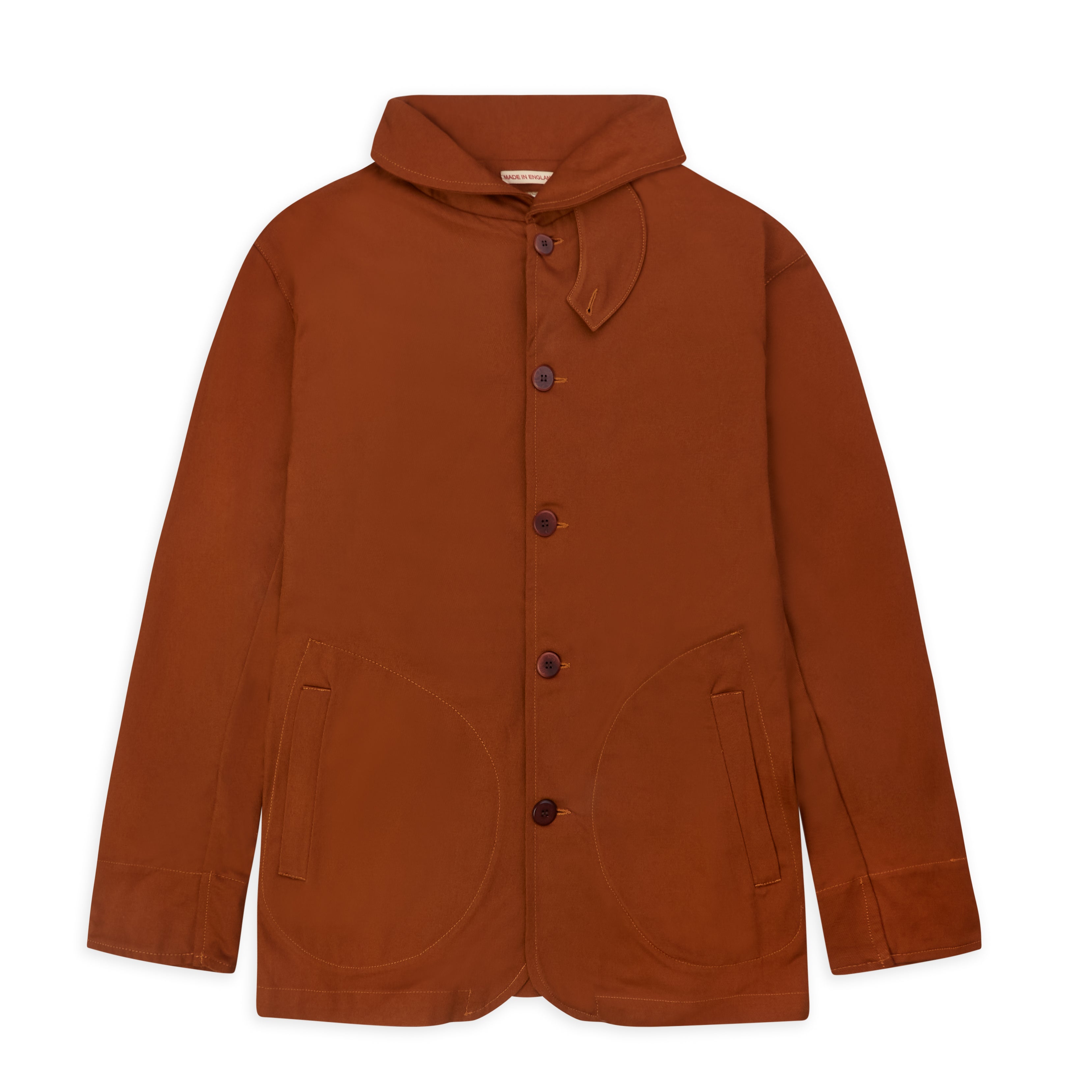 Collar Jacket - Rust