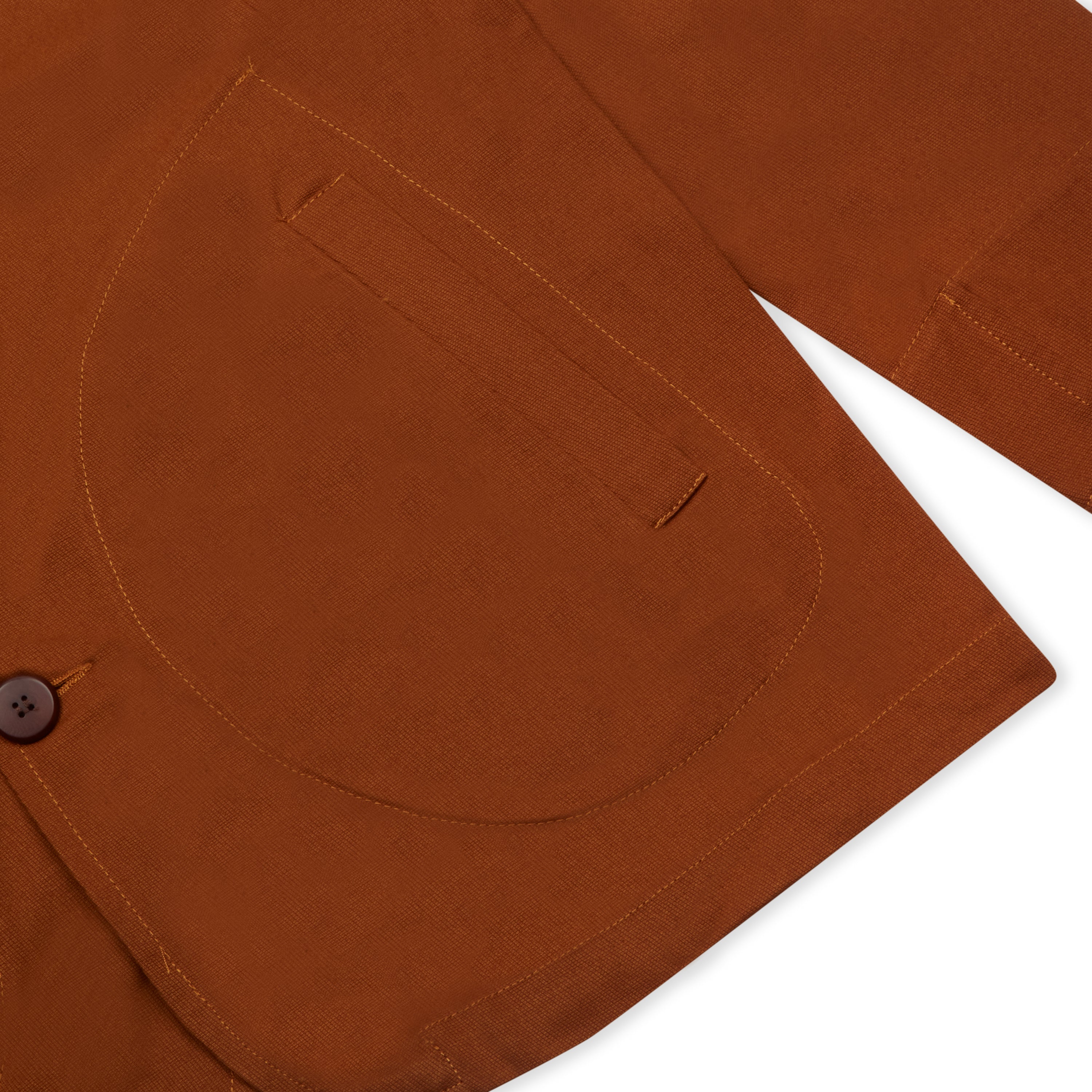 Collar Jacket - Rust
