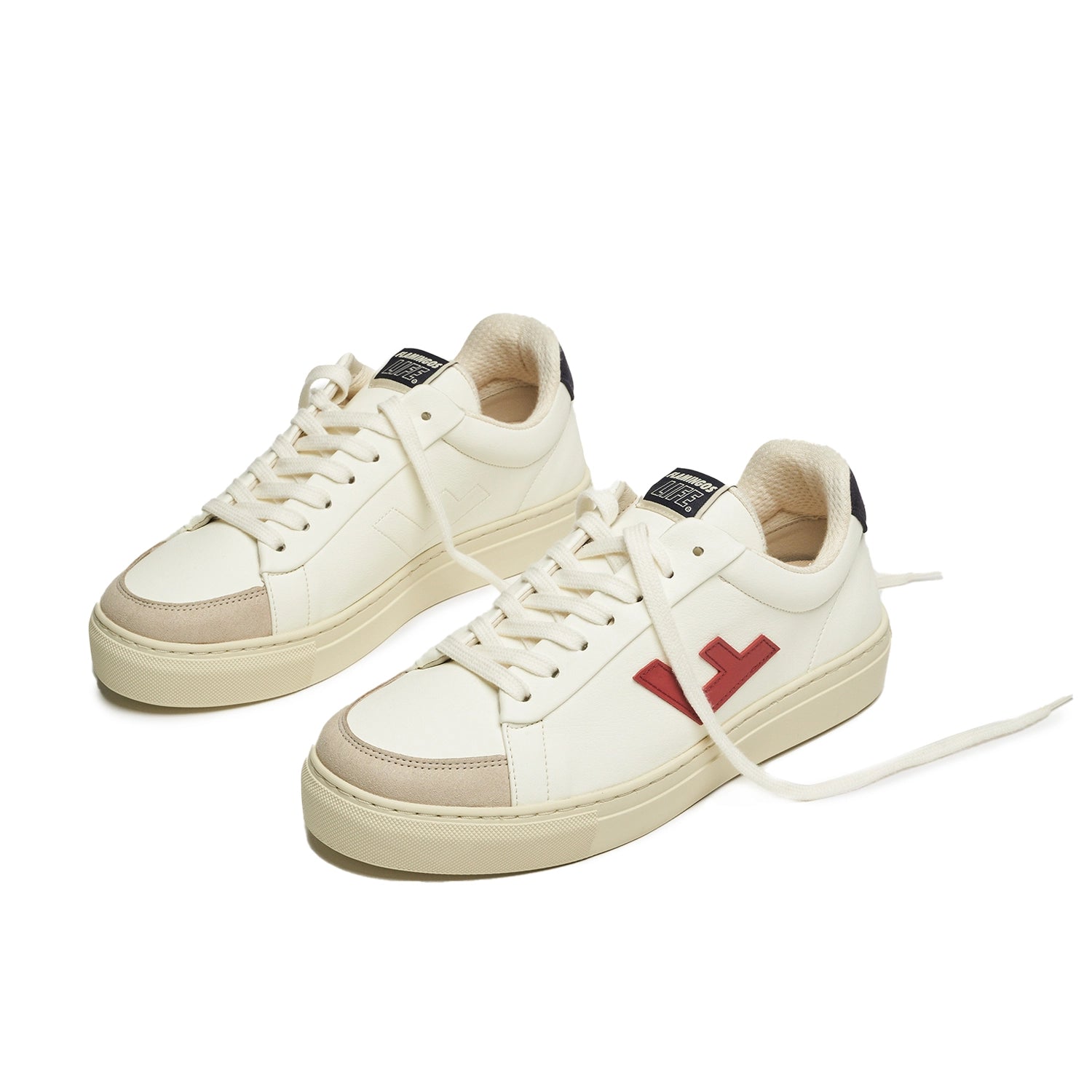 Stylish sneakers Off White Red Ecru