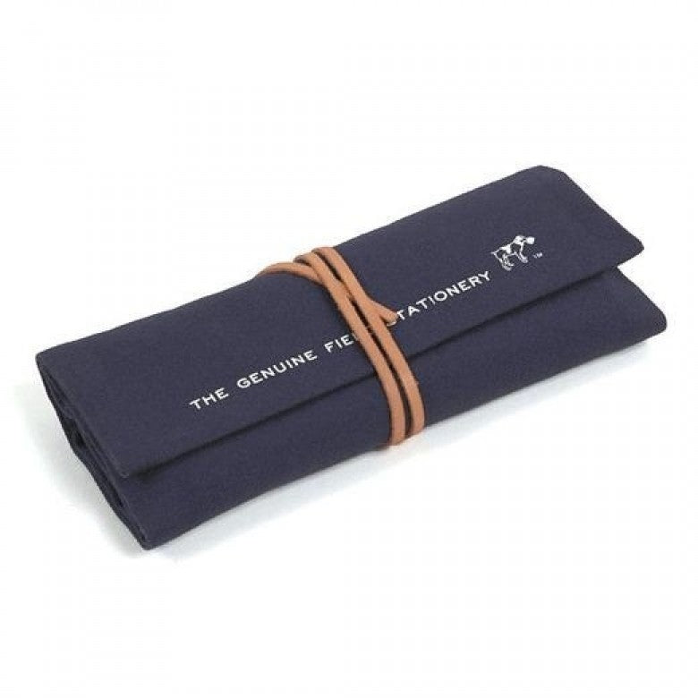 Hightide Field Roll Pencil Case - Navy - Burrows and Hare
