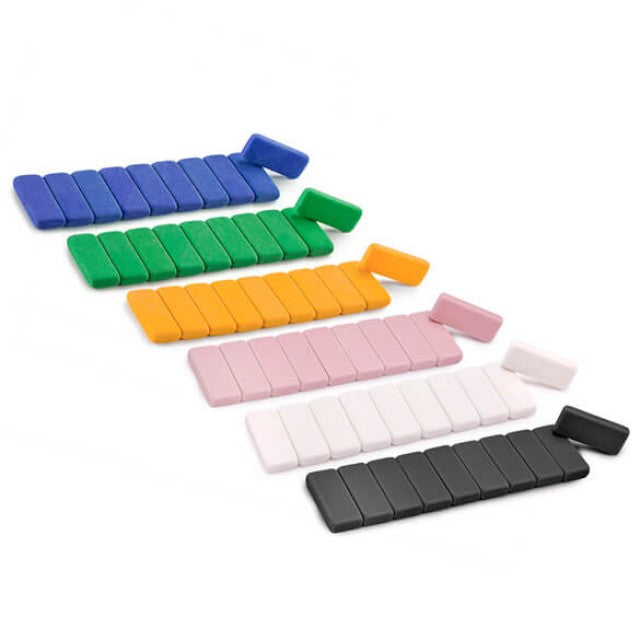 Erasers Pack of 10  Blue