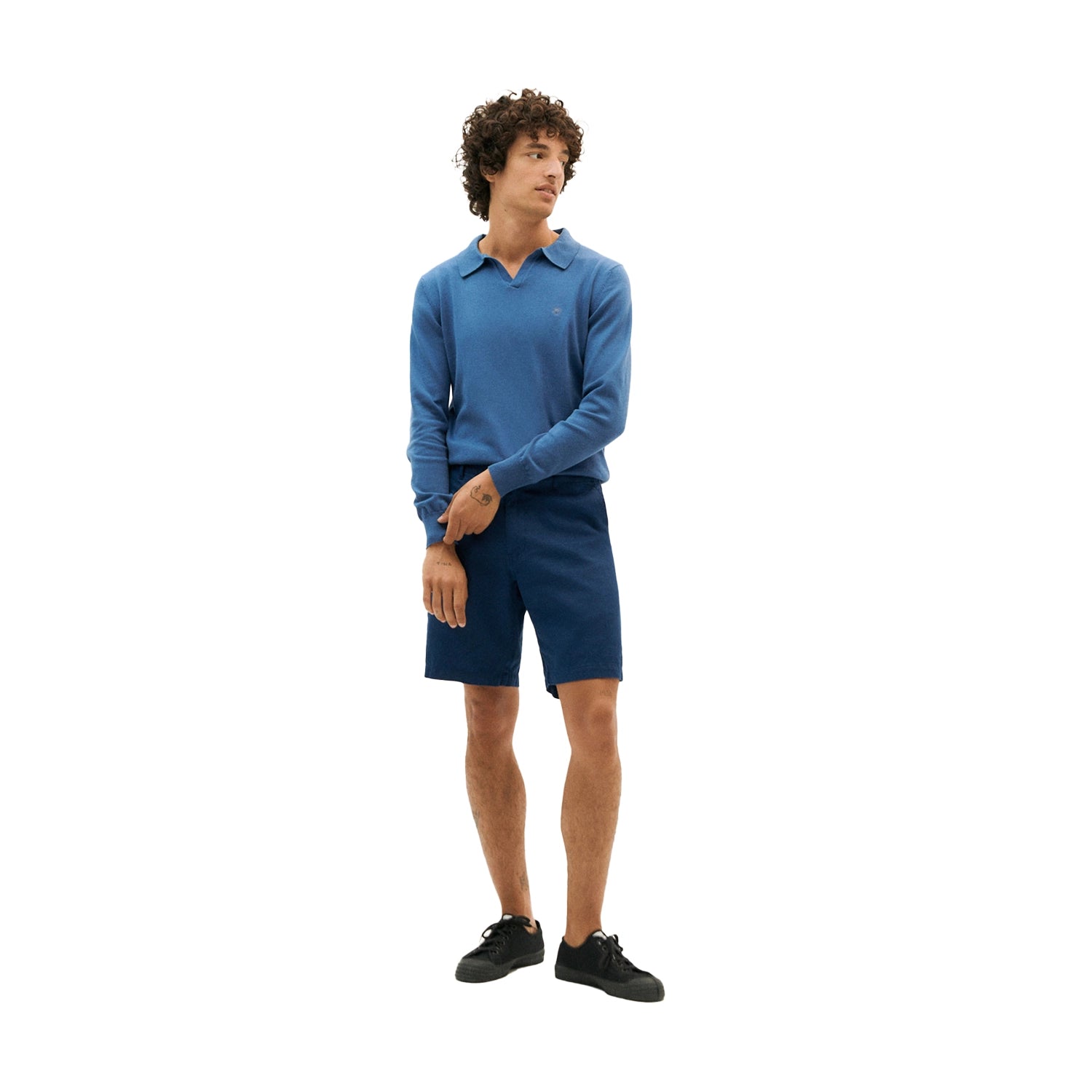 Thinking Mu Alex Shorts - Night Blue | Burrows & Hare