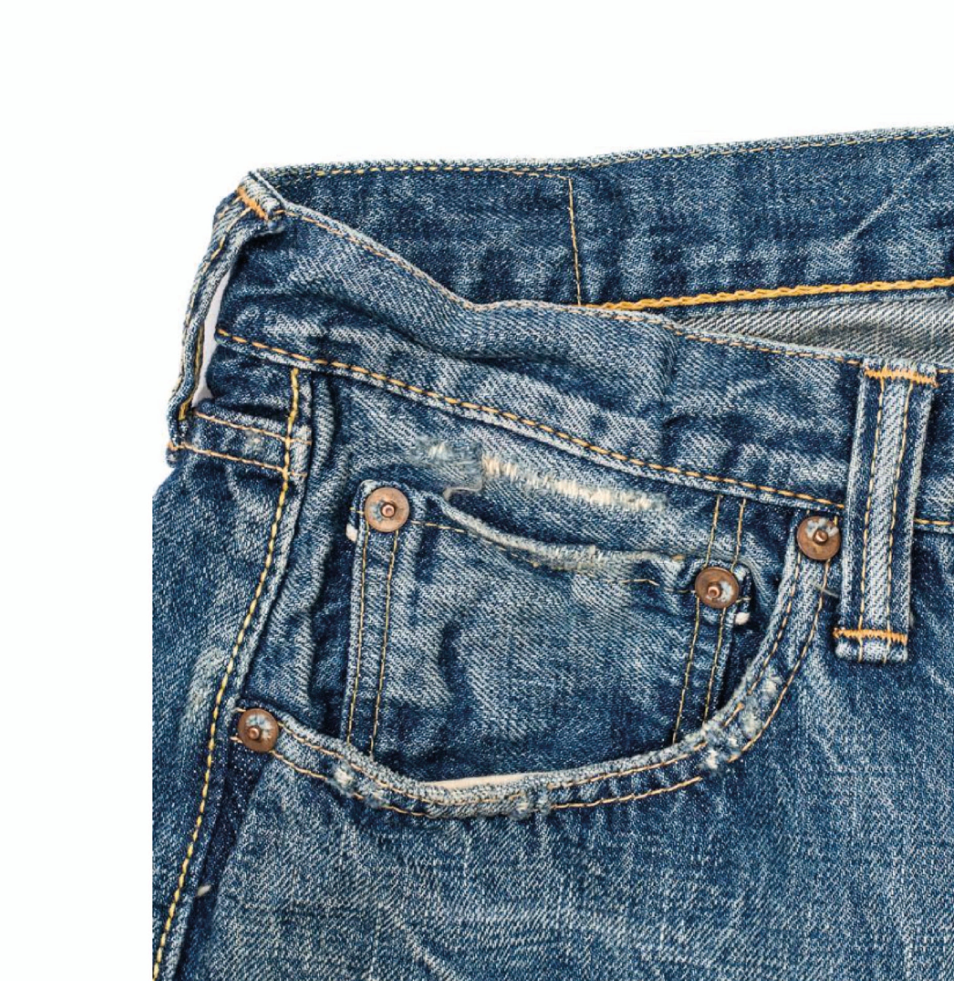 0105 13.7oz Wide Straight Jean - 'Dartford' Wash