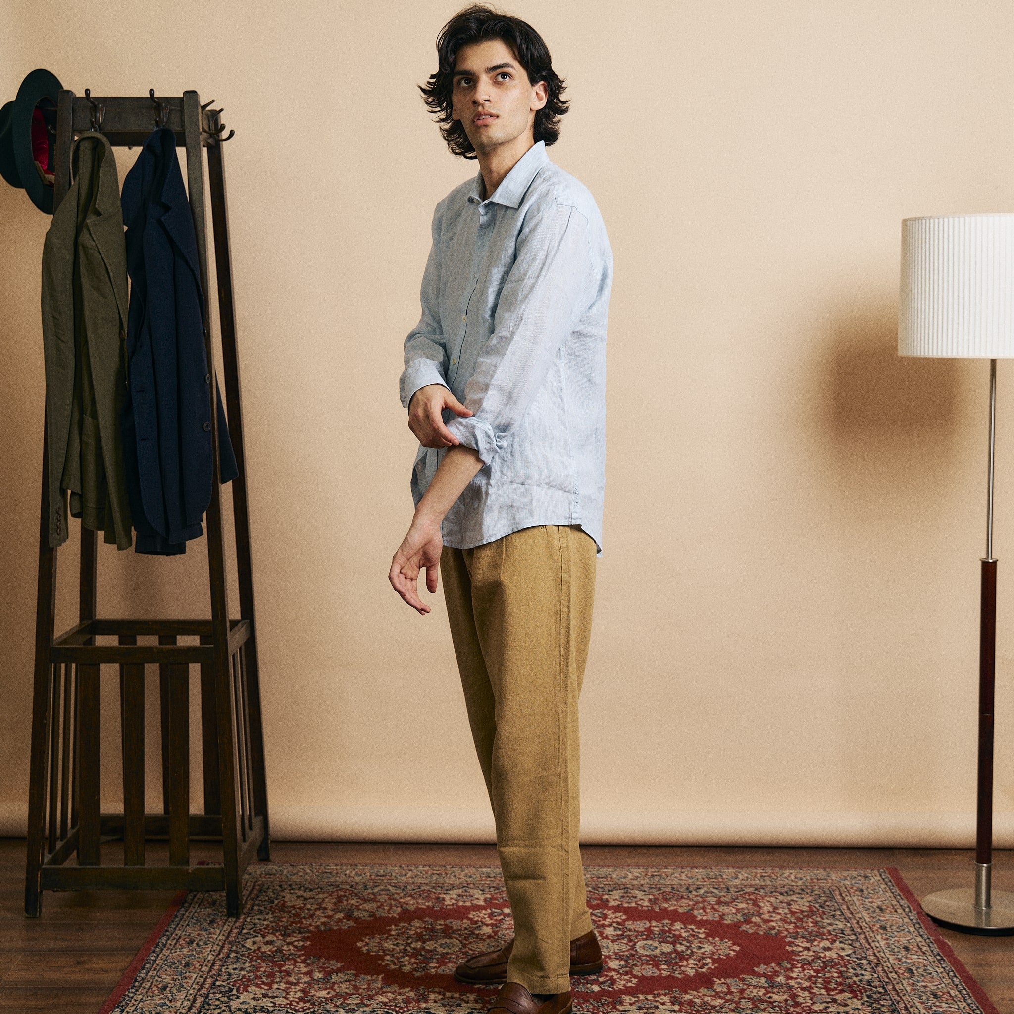 Linen Hythe Shirt - Sky 