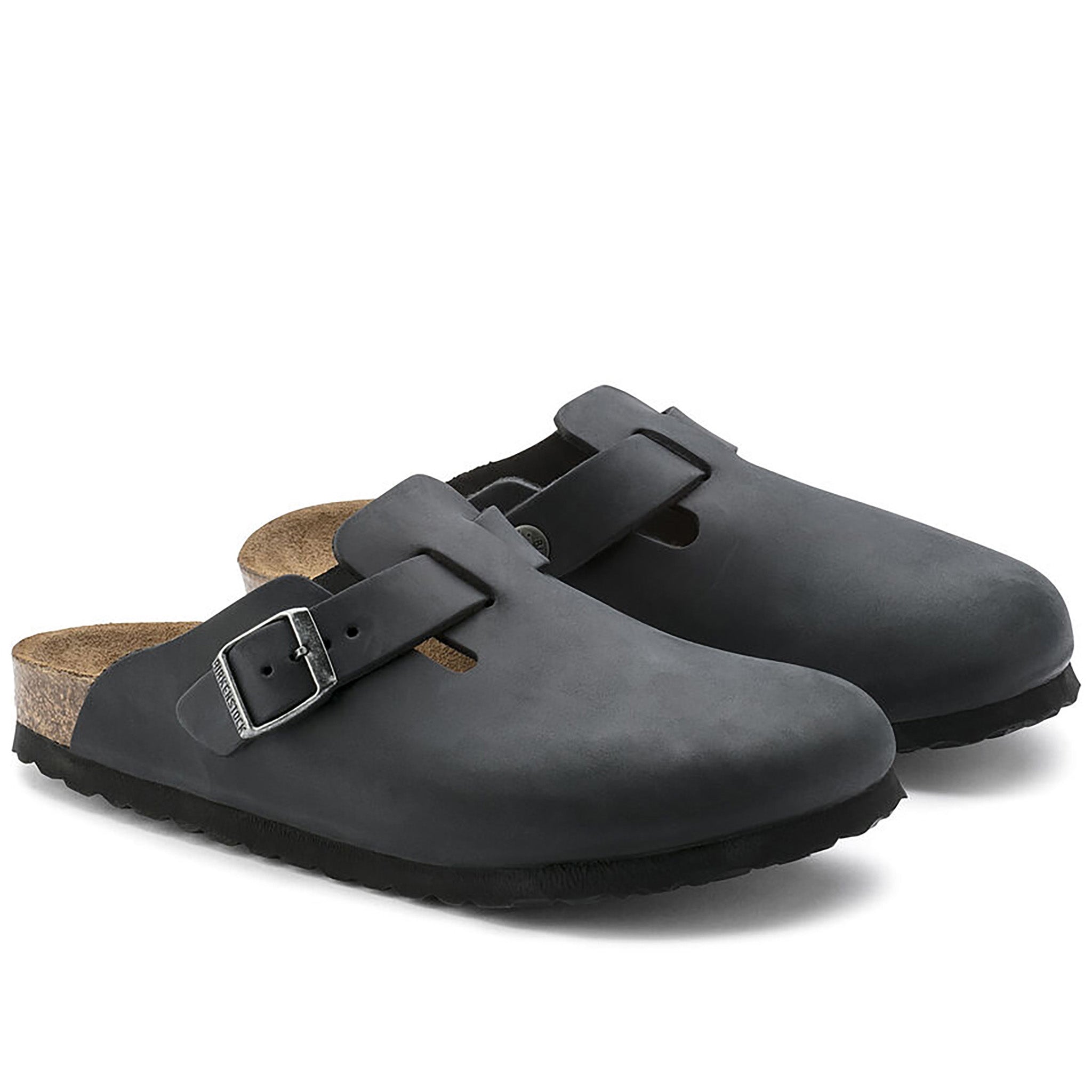 Boston Clogs - Oiled Leather Black