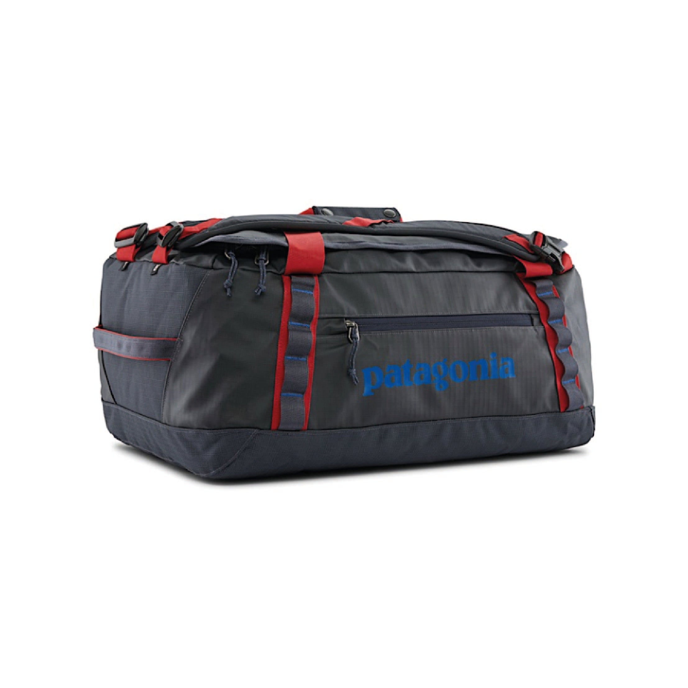 Black Hole Duffel 40L - Smoulder Blue w/Amanita Red