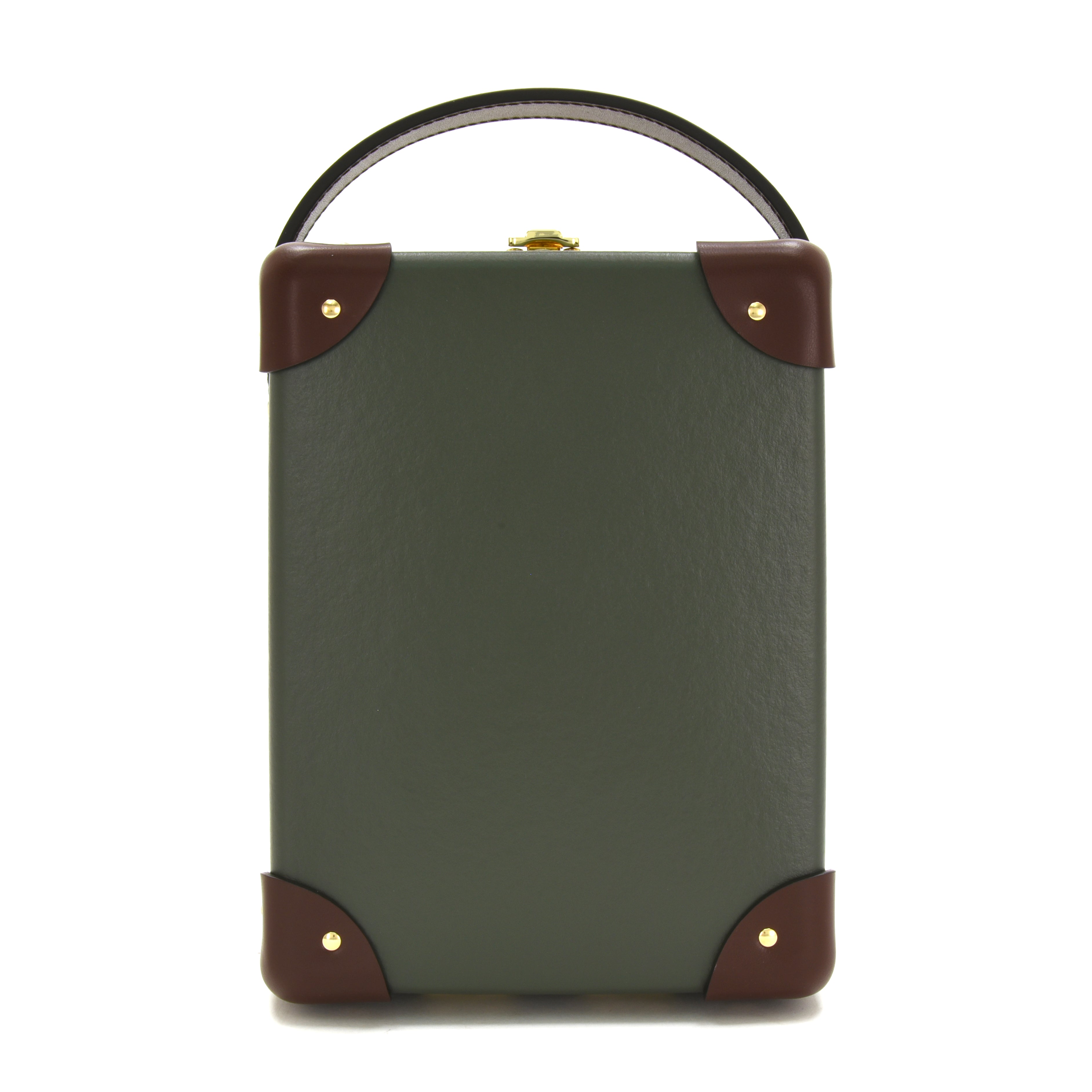 Centenary 3-Slot Watch Case - Green/Brown