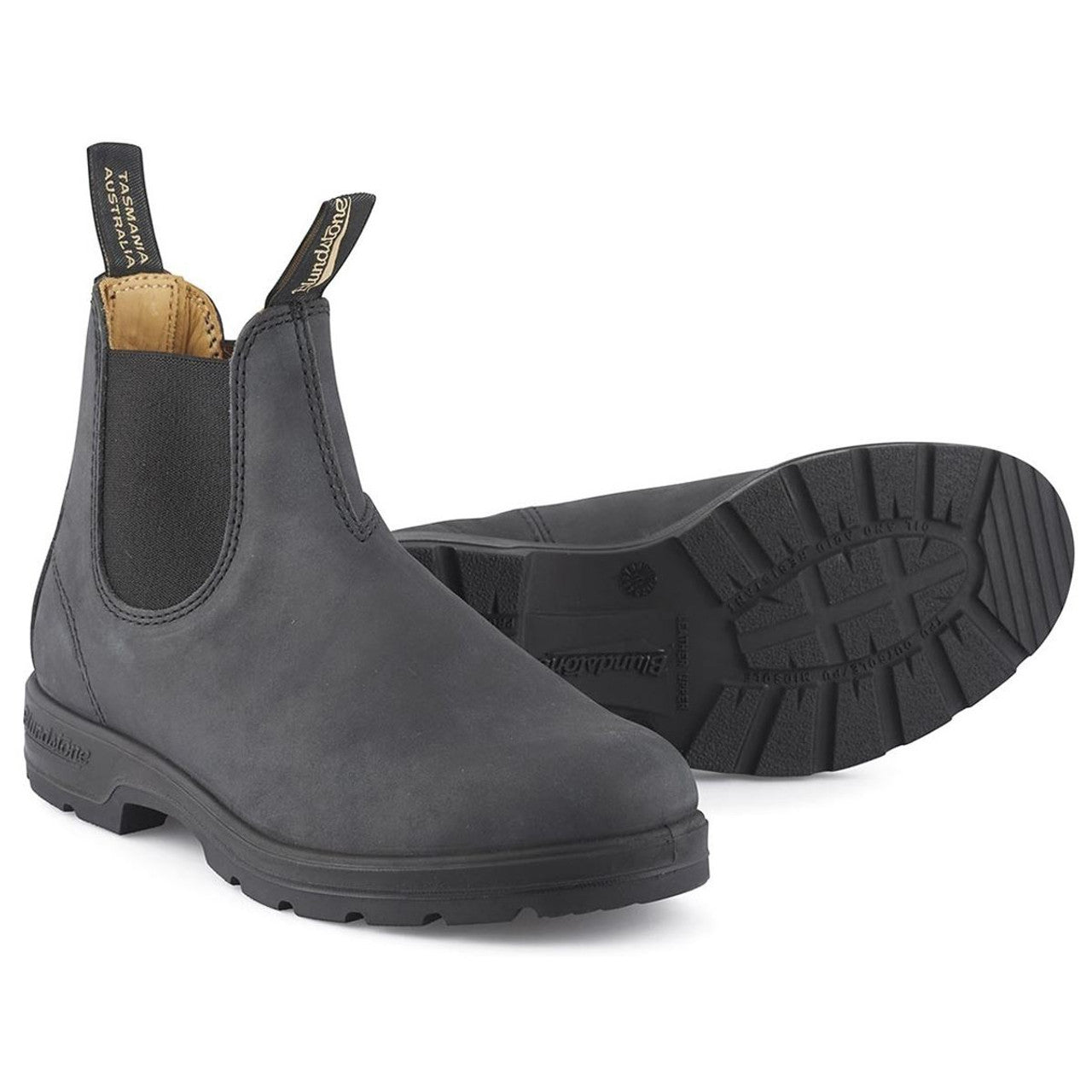 Classic Series Boot by Blundstone in Rustic Black — side view