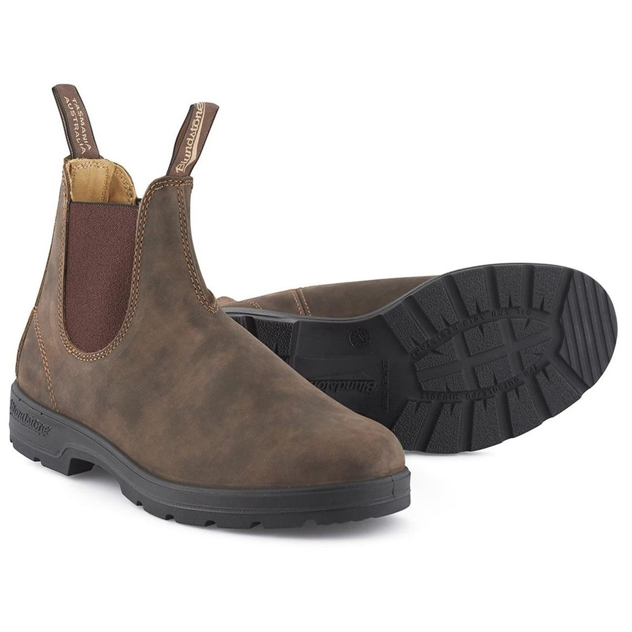 Classic Series Boot by Blundstone in Rustic Brown — side view