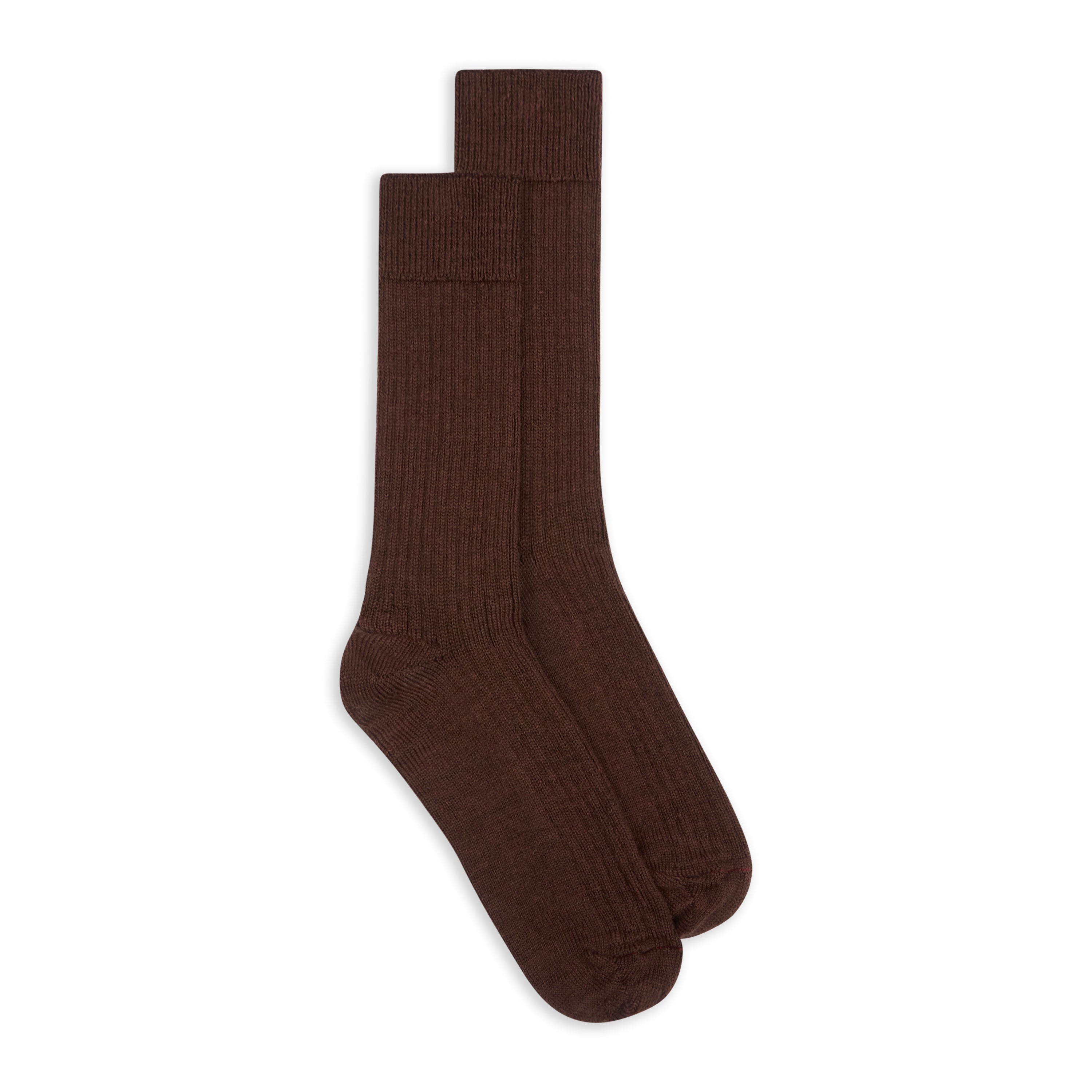 Ribbed Socks - Brown