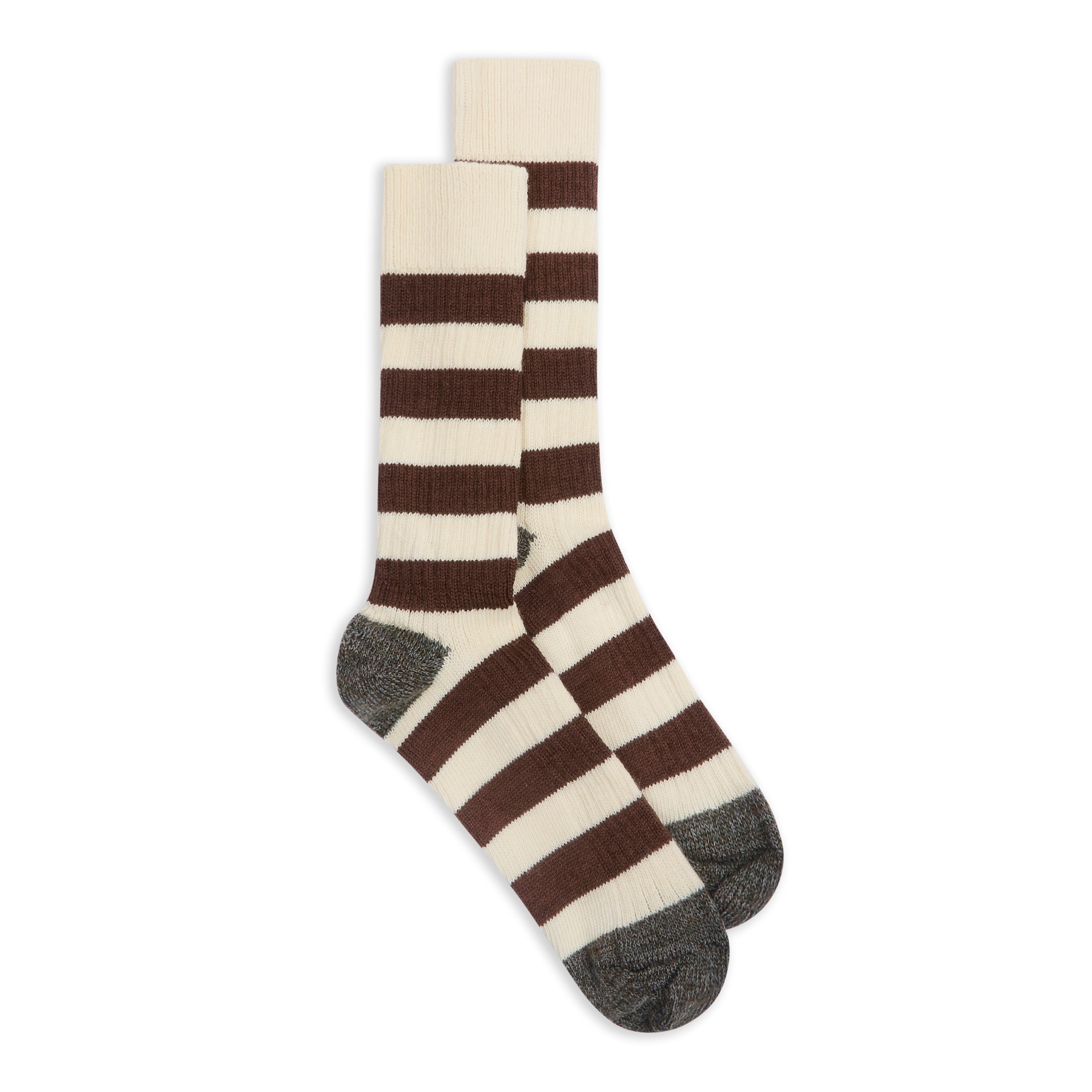 Hoops Socks - Brown