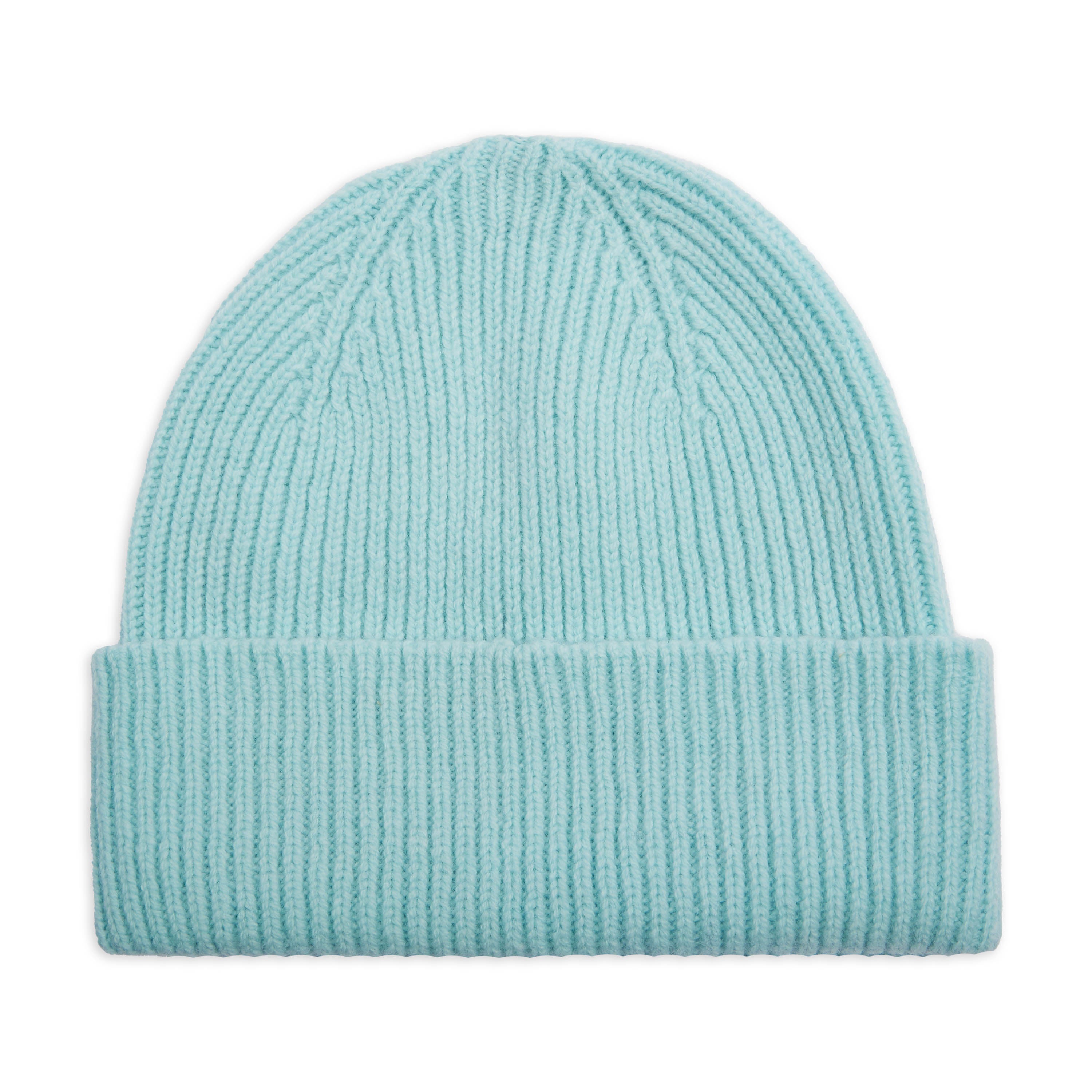 Pure New Wool Beanie Hat - Arctic Blue