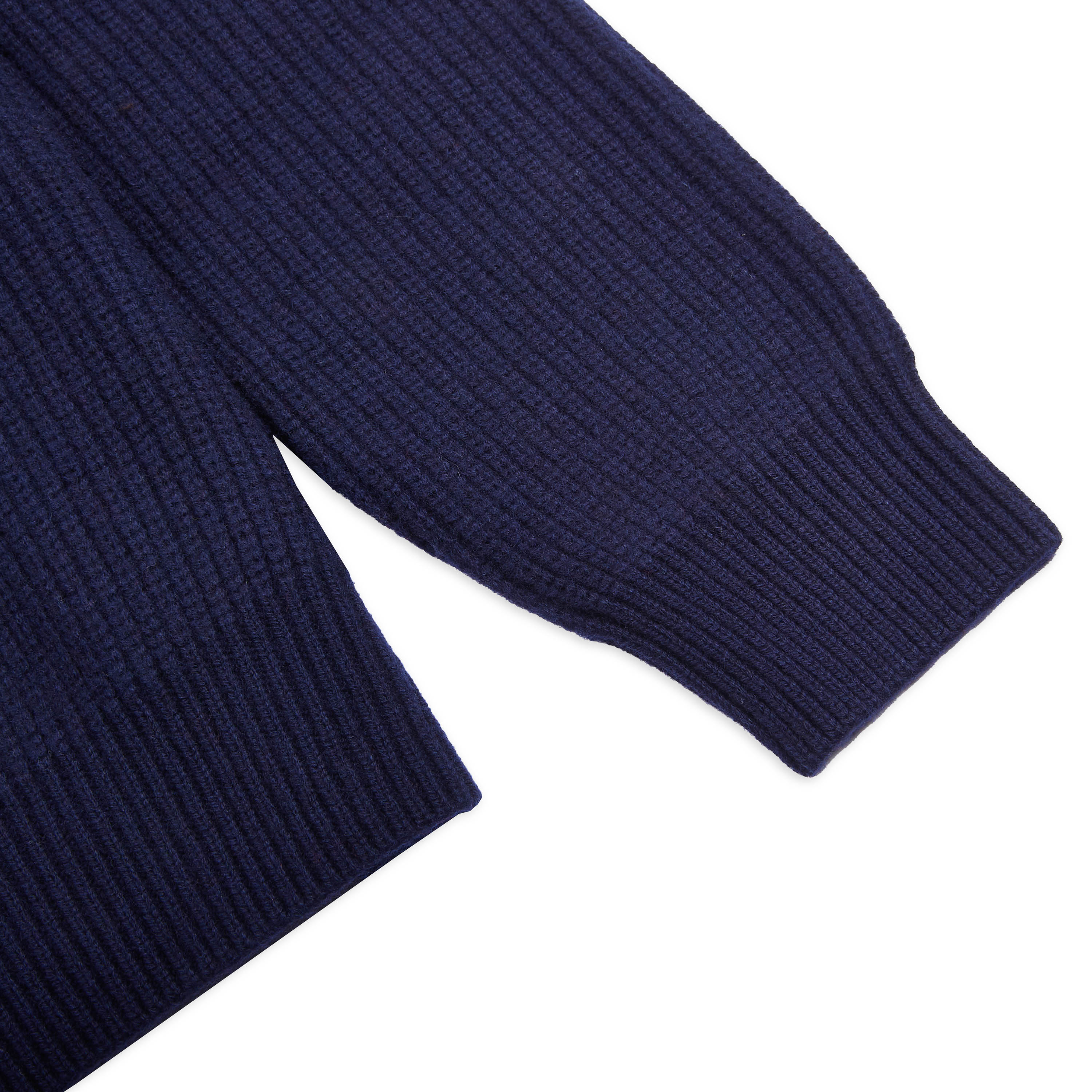 Ribbed Crewneck Jumper - Navy