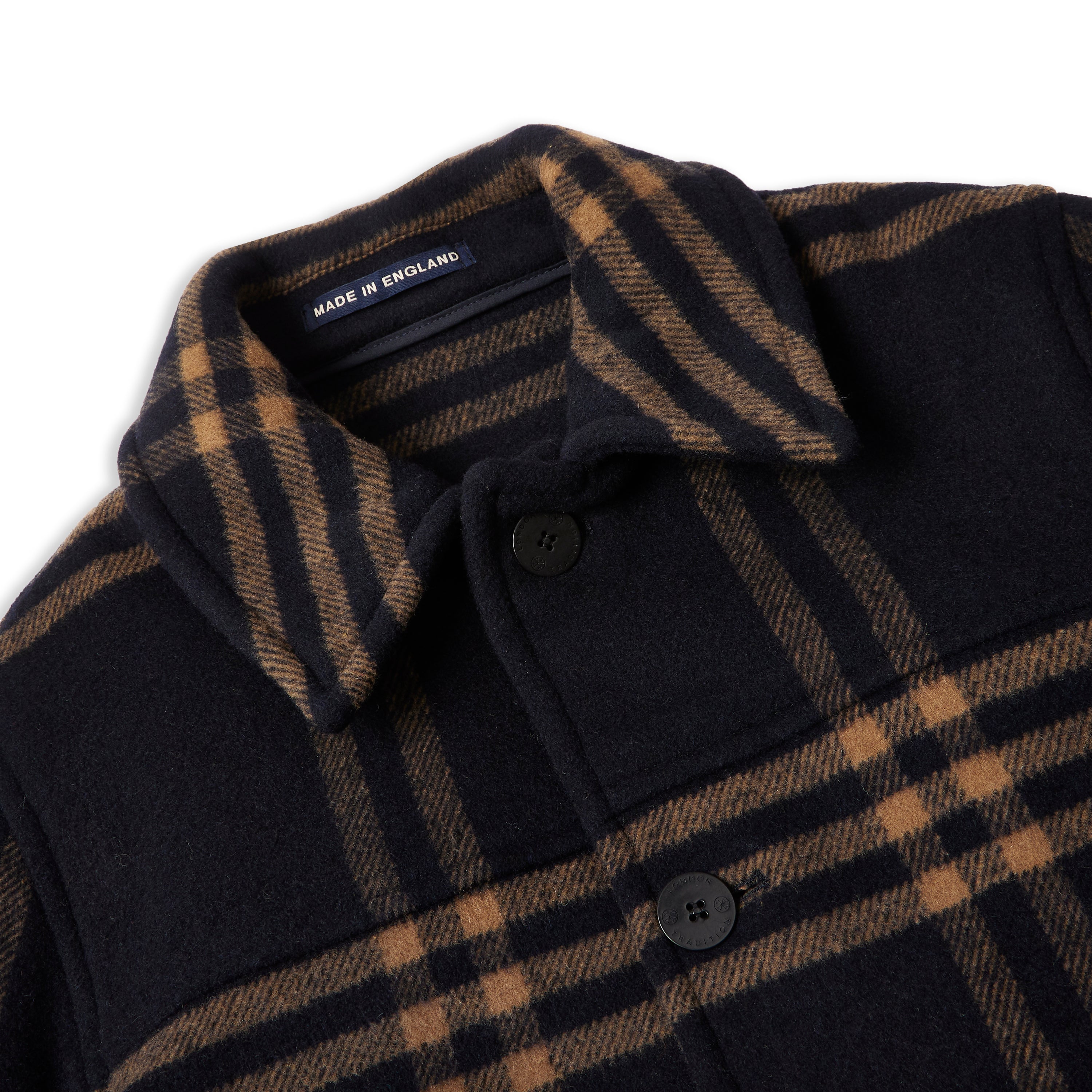 Mens Jacket - Navy Check