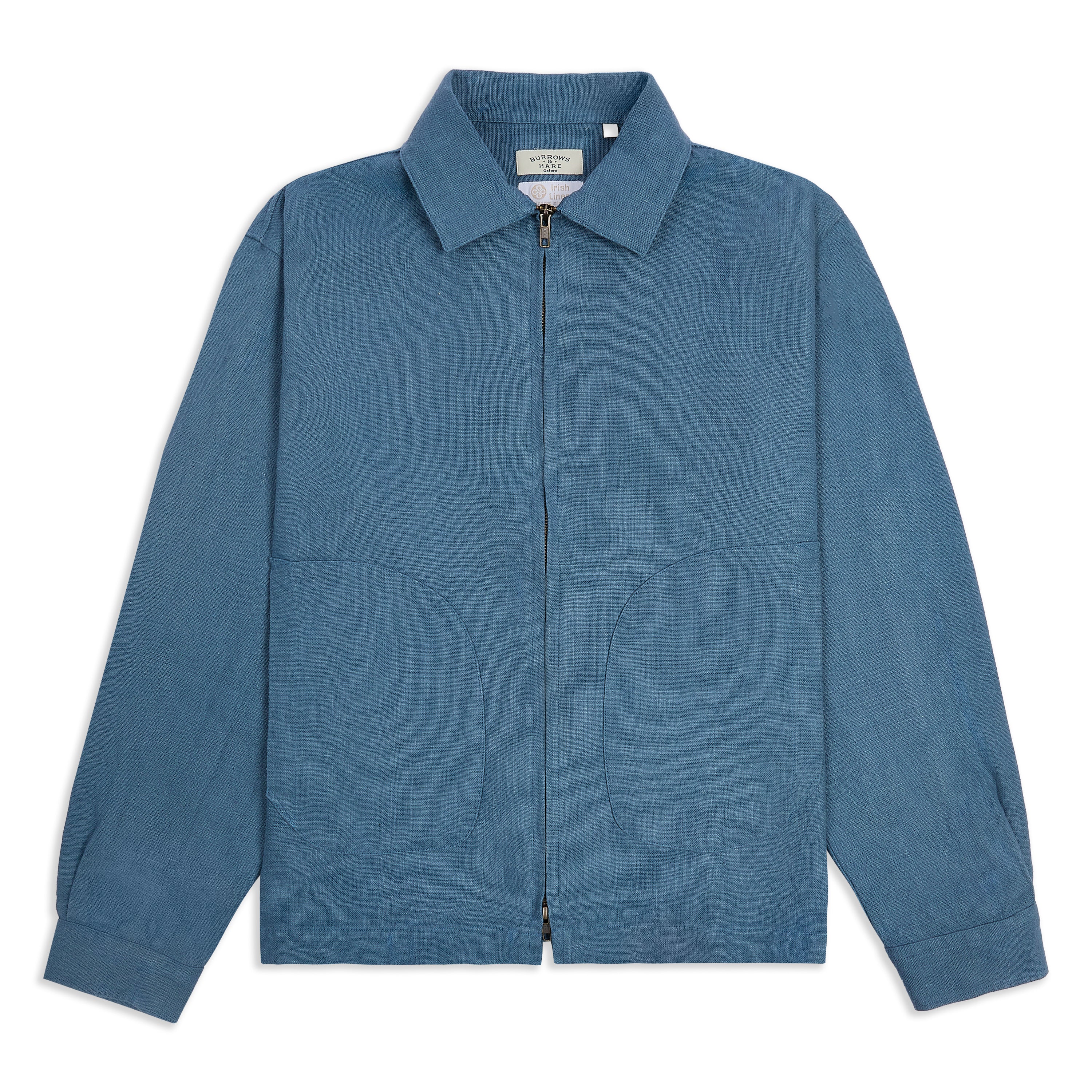 Burrows & Hare Linen James Jacket - Seafoam