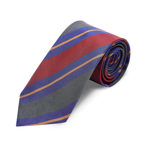 Silk Tie - Stripe Forest