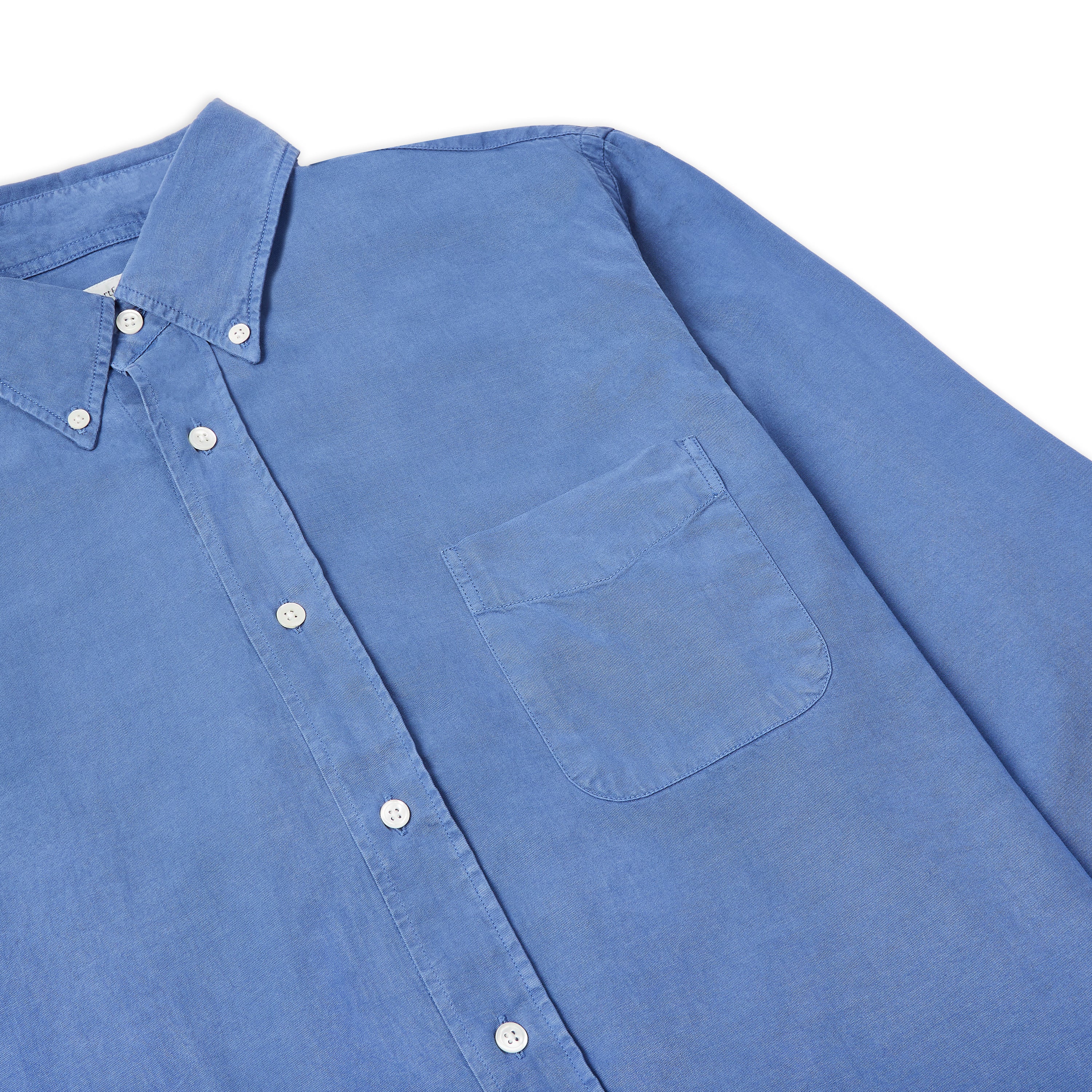 Hartford Pitt Pat Button Down Shirt -  Nautic Blue