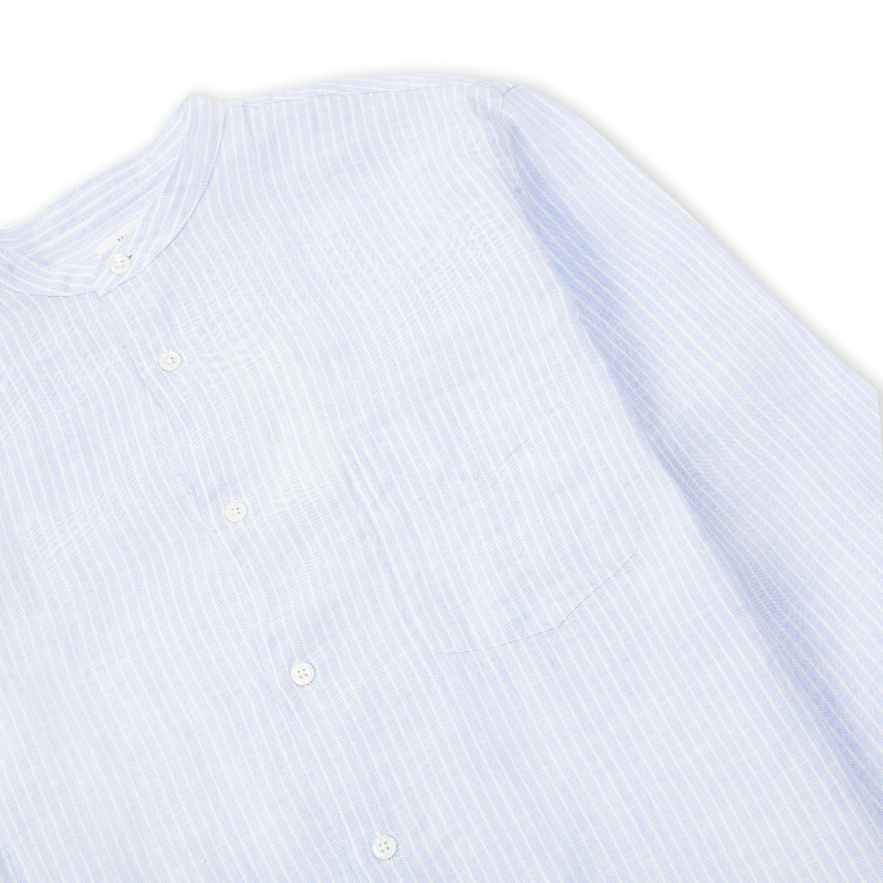 Linen Shirt - Blue & White