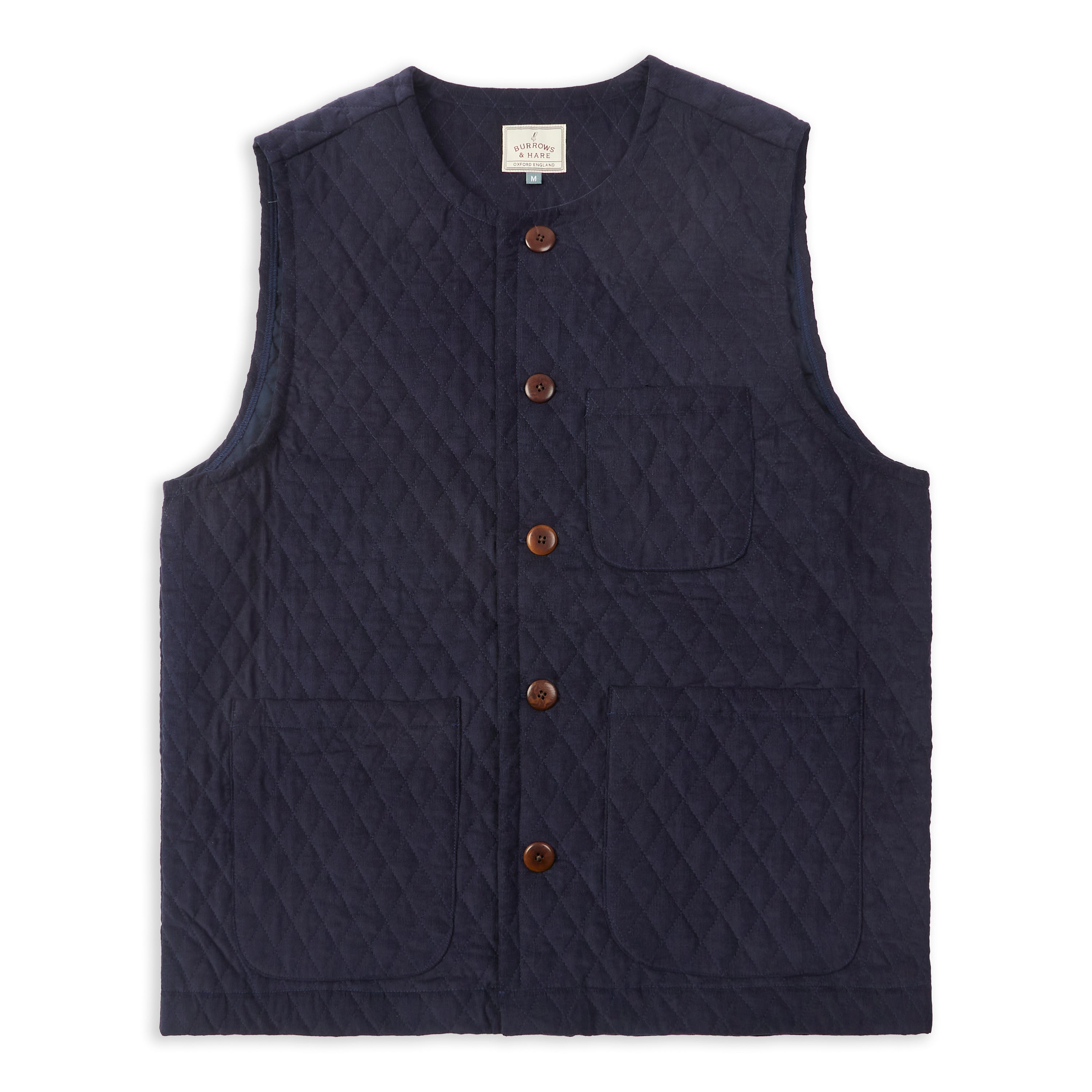 Organic Cotton Kahn Gilet Navy