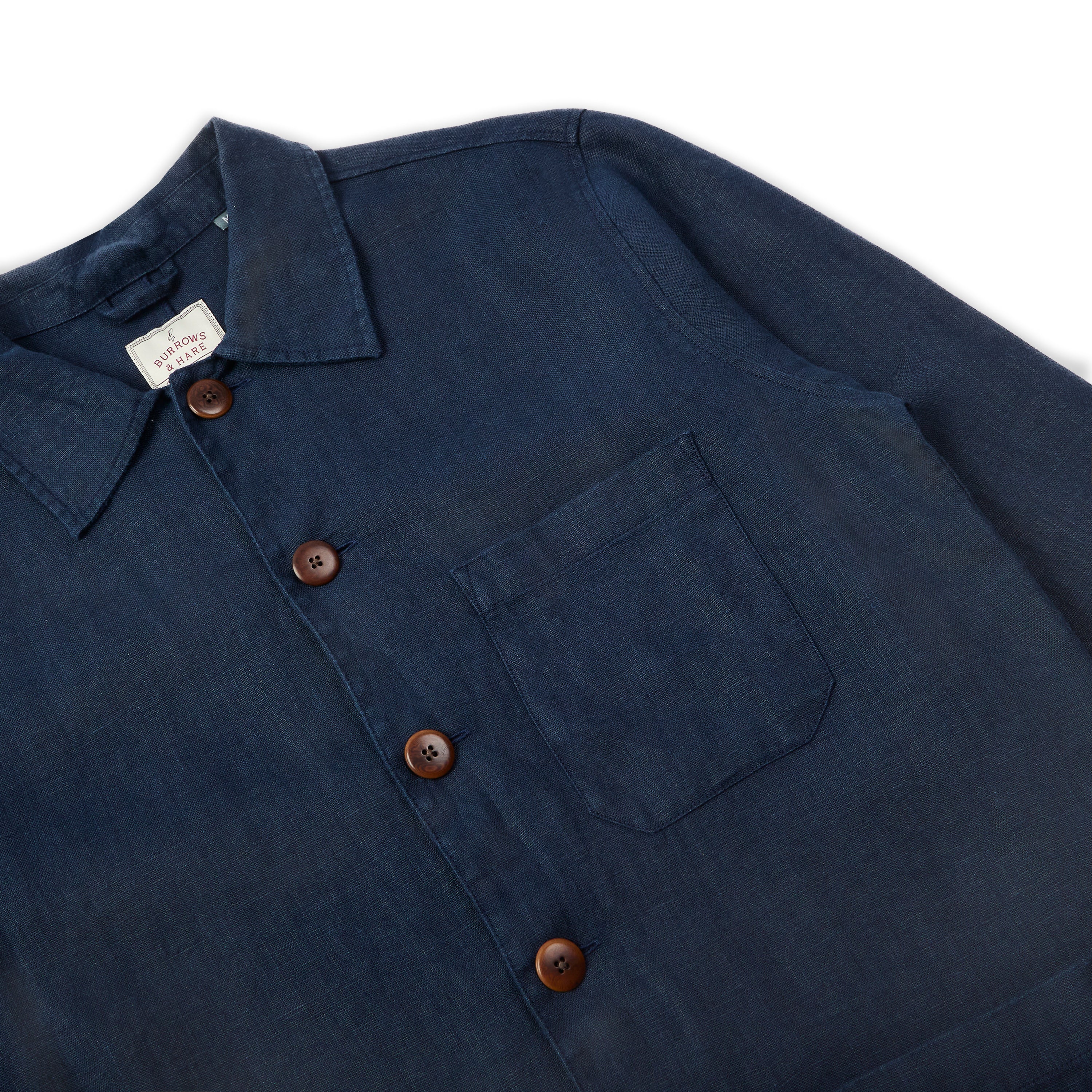 Linen Iffley Jacket - Navy