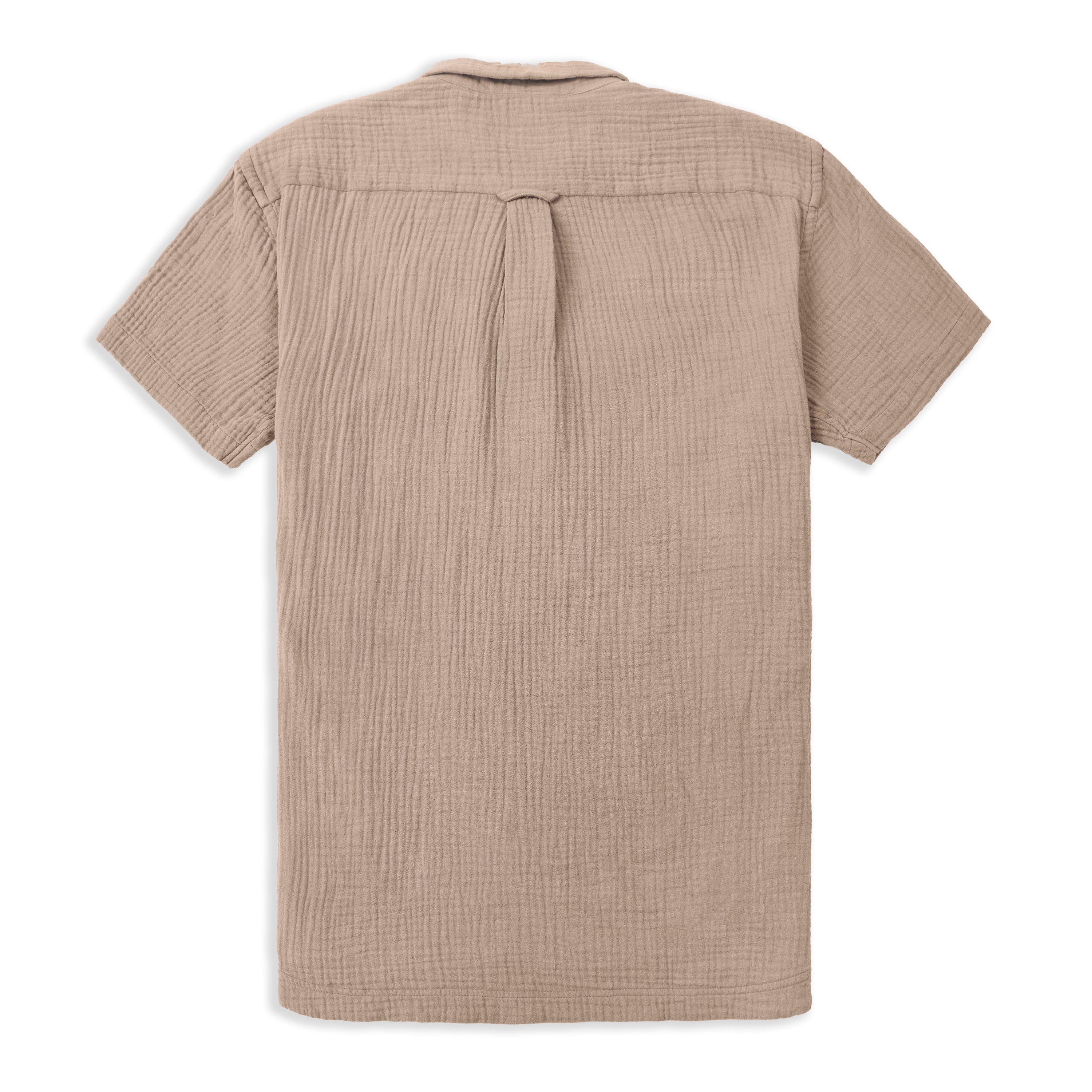 Mens Short Sleeve Shirt - Brown