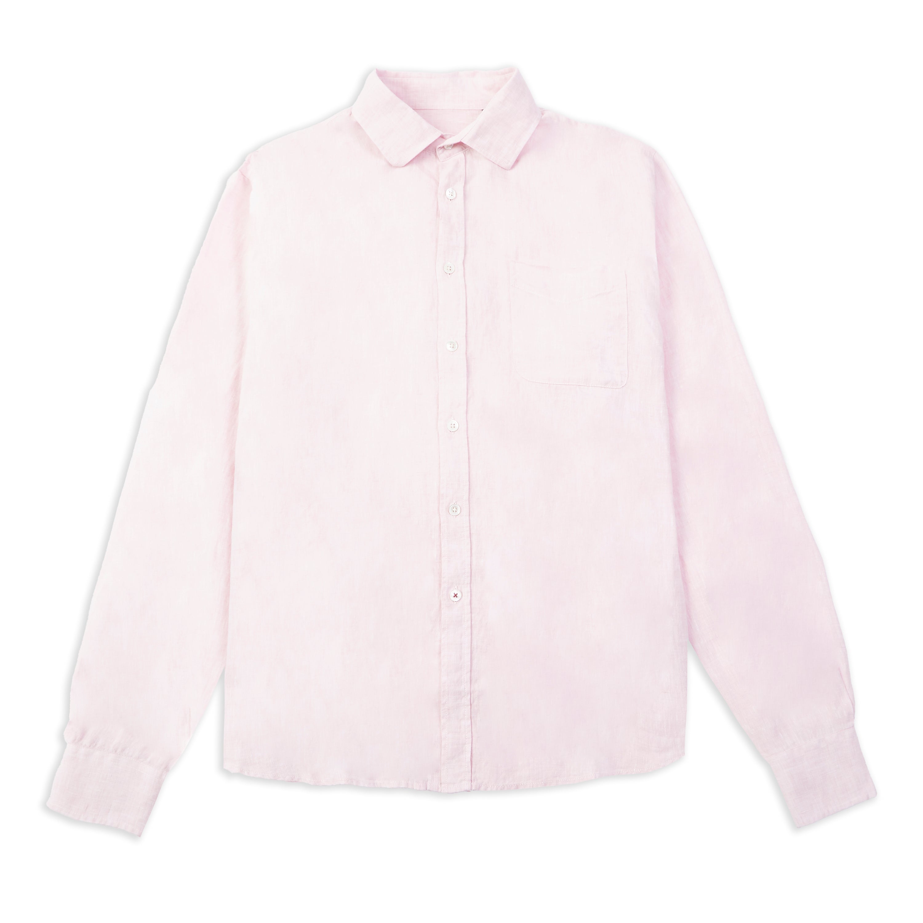 mens linen shirts - Pink