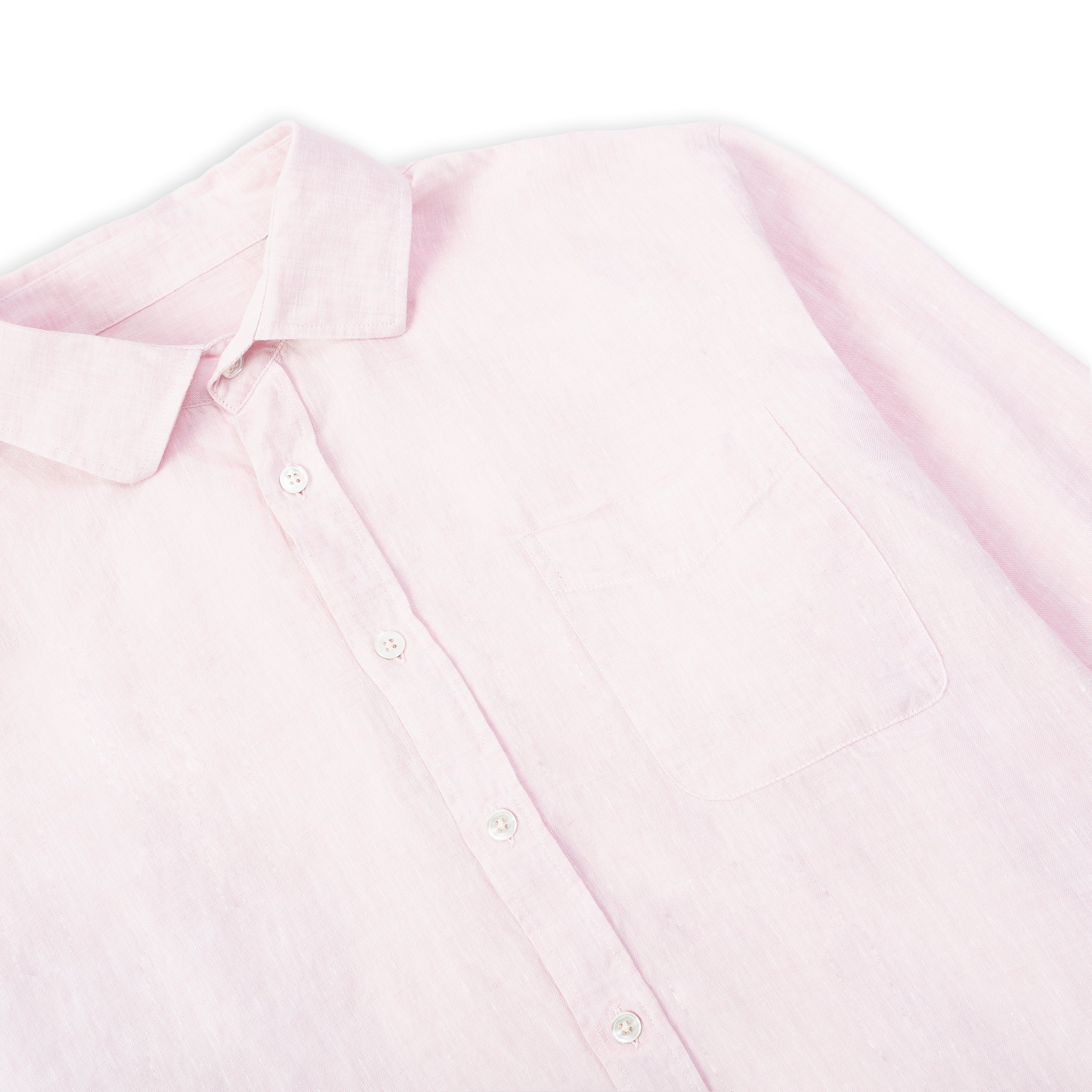 mens linen shirts - Pink