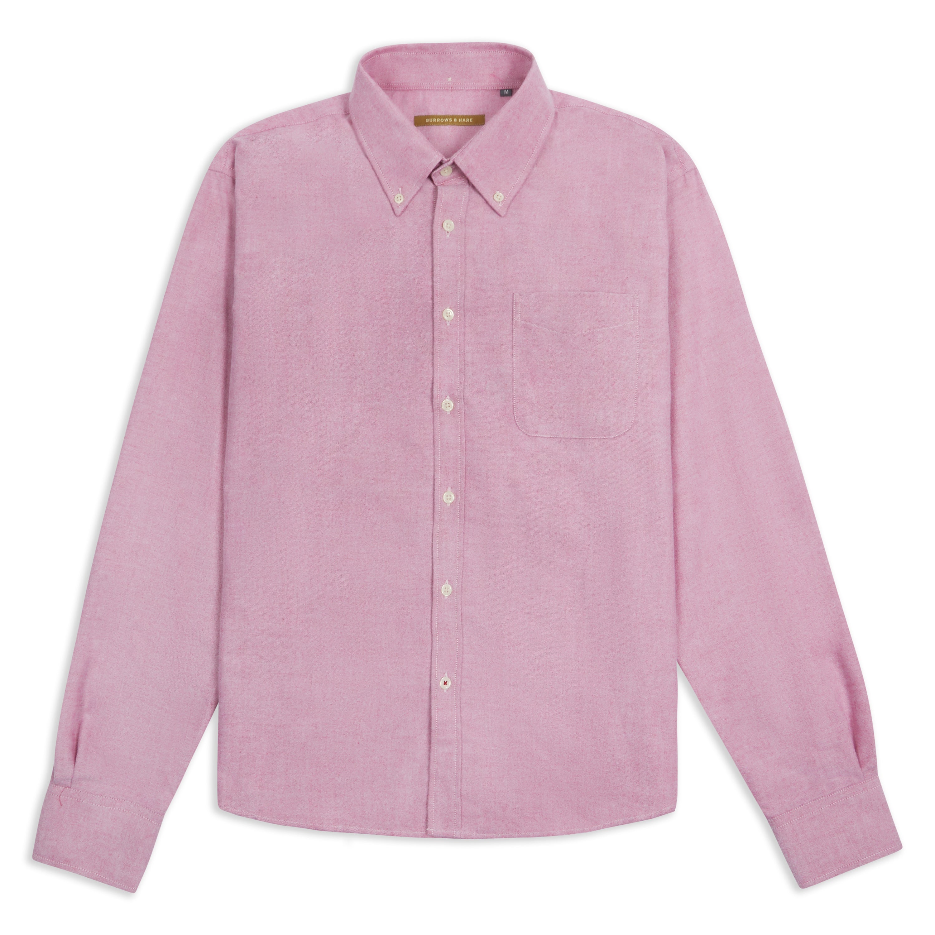 Button-down Cotton Oxford Shirt - Pink