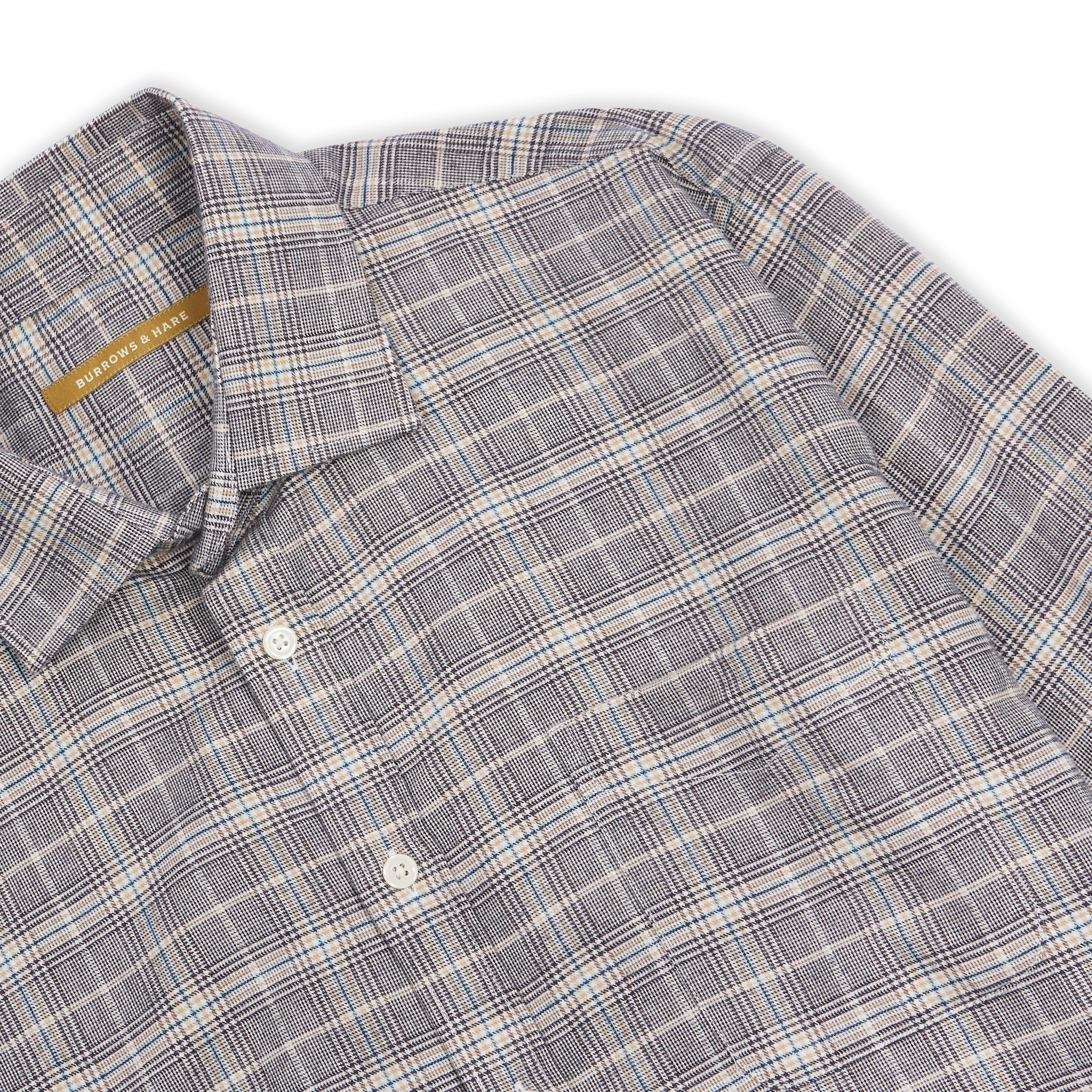 Classic Cotton & Cashmere Shirt - Brown Check