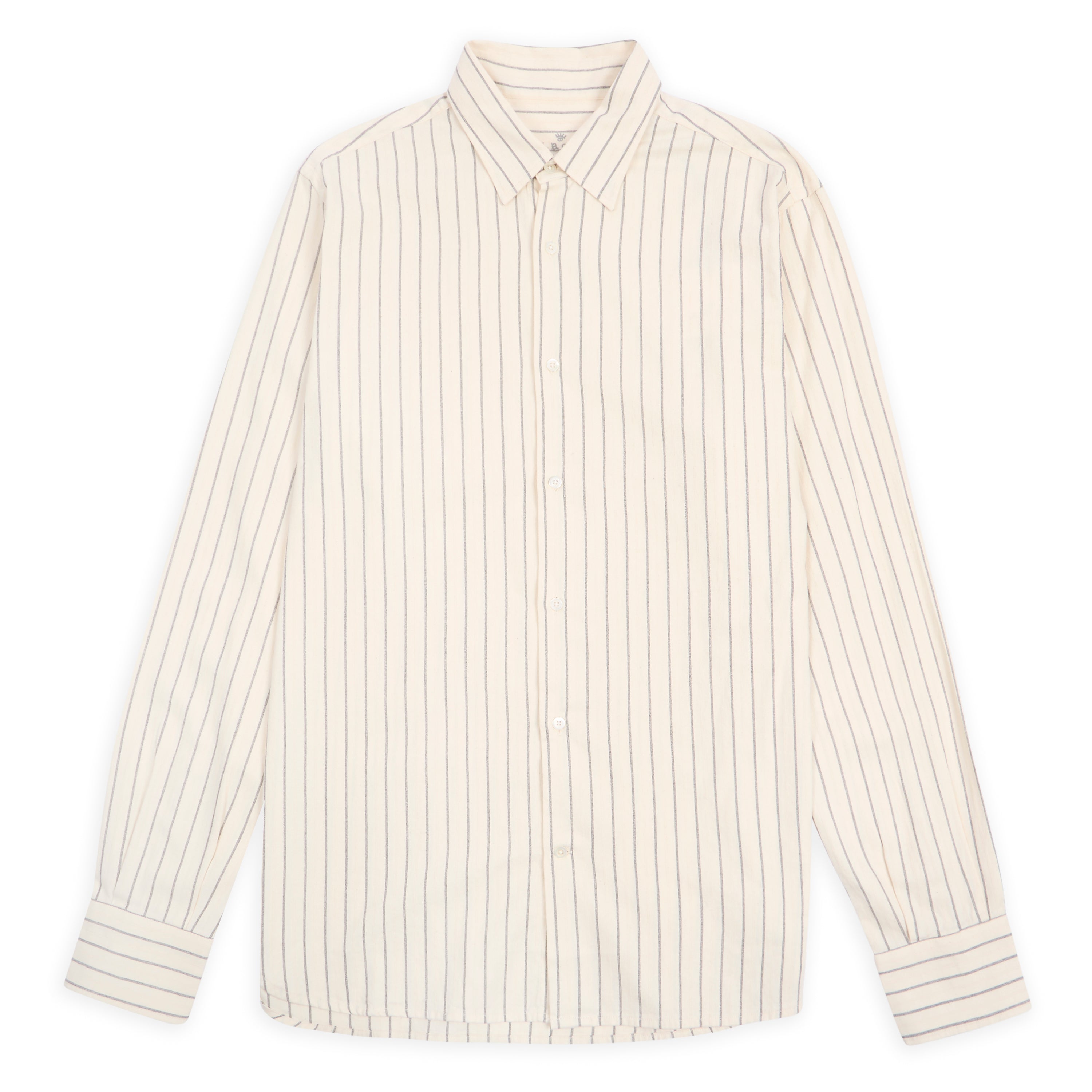 Matte Shirt - Melange Grey Stripe