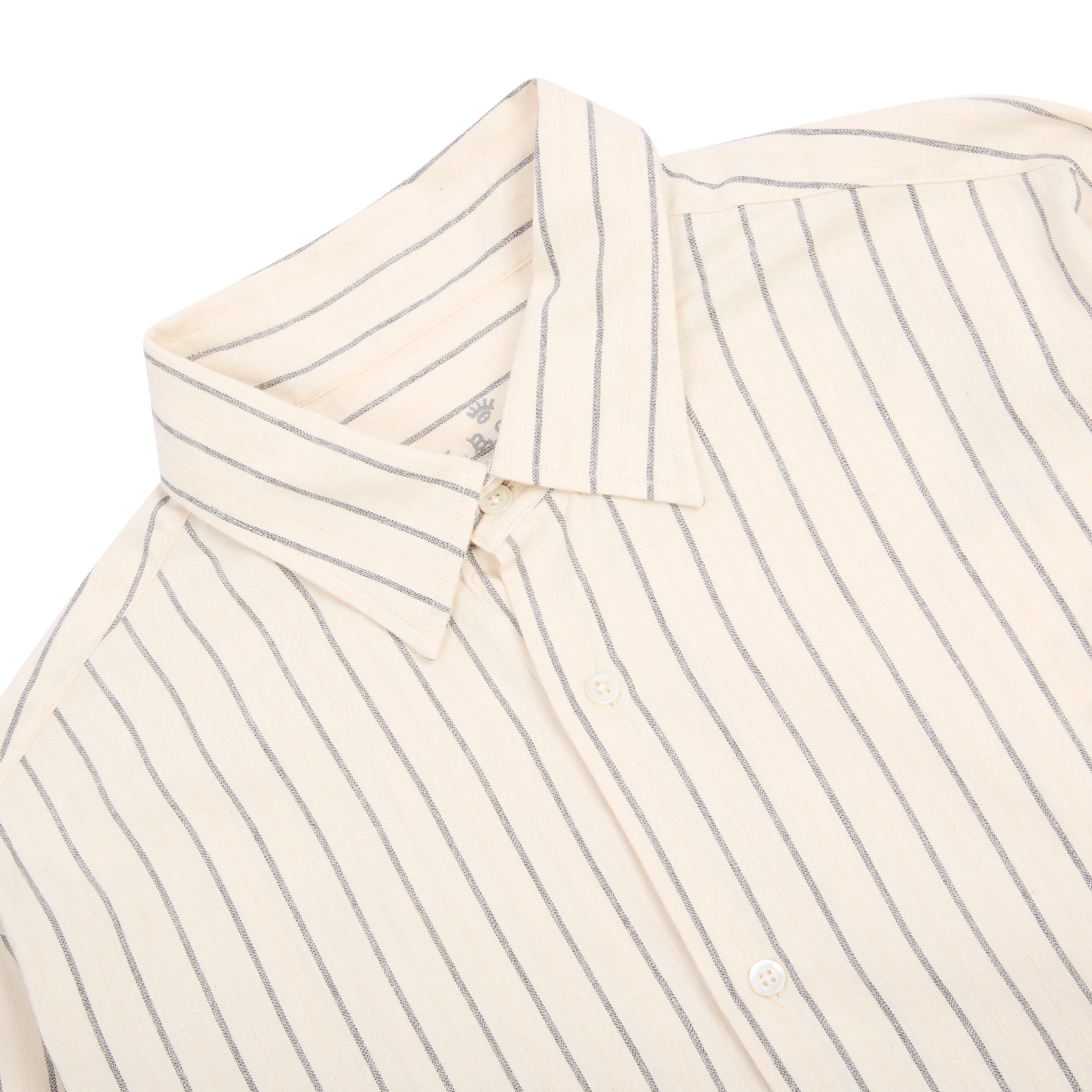 Matte Shirt - Melange Grey Stripe